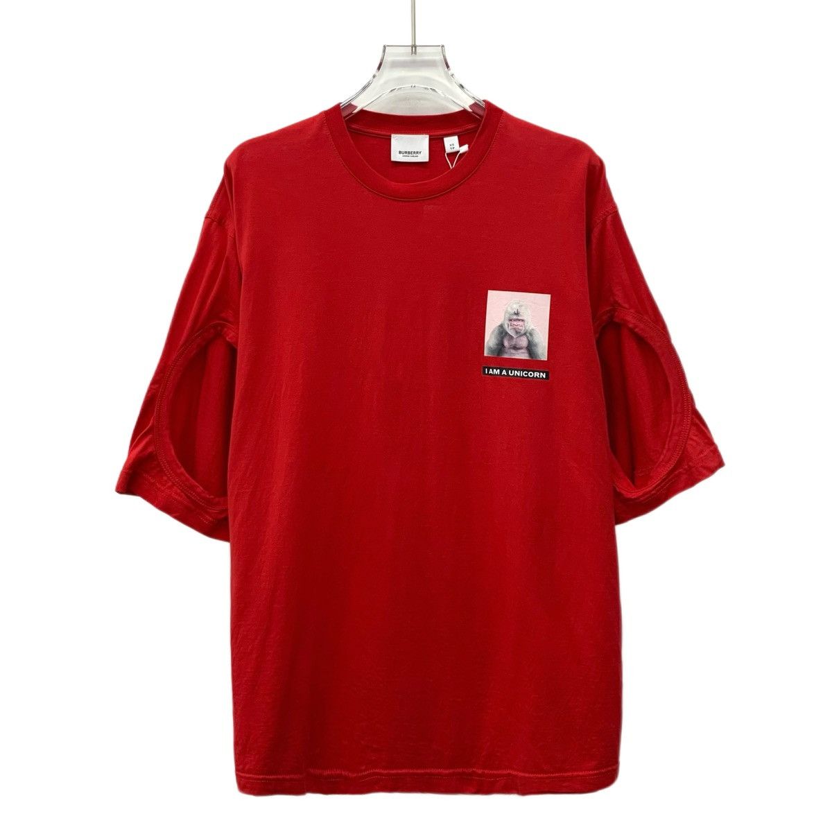 Burberry Burberry 22SS Red Gorilla Print Short Sleeve T-shirt K26WX Size XS / US 0-2 / IT 36-38 - 1 Thumbnail