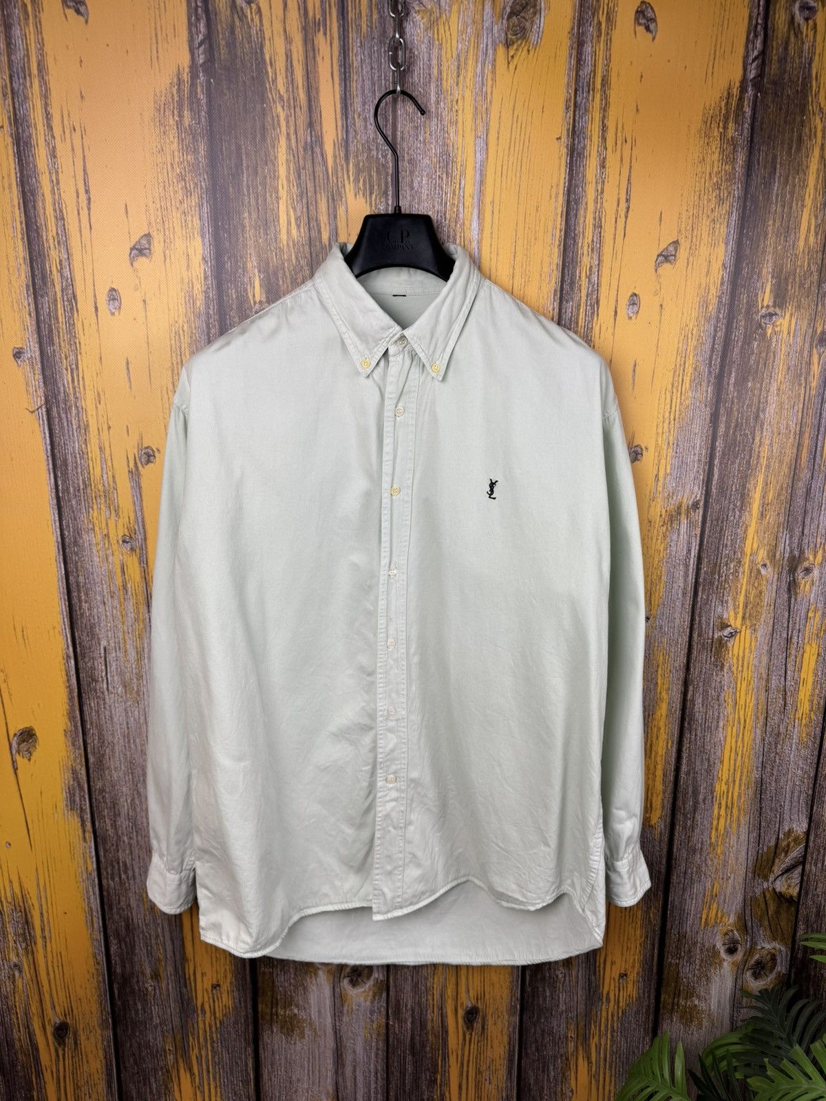 Japanese Brand Vintage Style Ysl Yves Saint Laurent Long-sleeved shirt Size US XL / EU 56 / 4 - 4 Thumbnail
