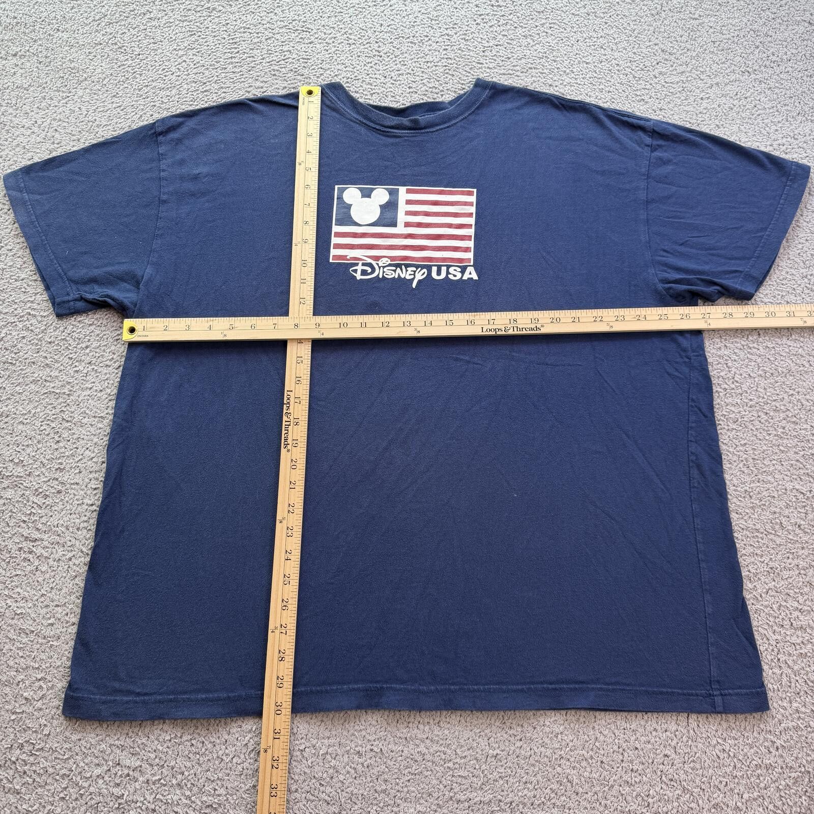 Disney Vintage Disney USA Mickey Flag T Shirt XXL Navy Y2K American Size US XXL / EU 58 / 5 - 3 Thumbnail