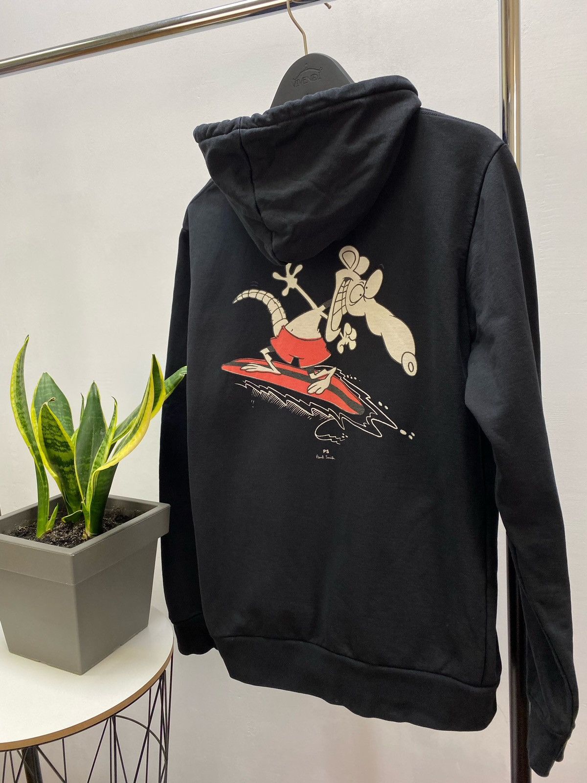 Paul Smith × Vintage Vintage Paul Smith Surfing Rat Hoodie M Men’s Black Size US M / EU 48-50 / 2 - 15 Thumbnail