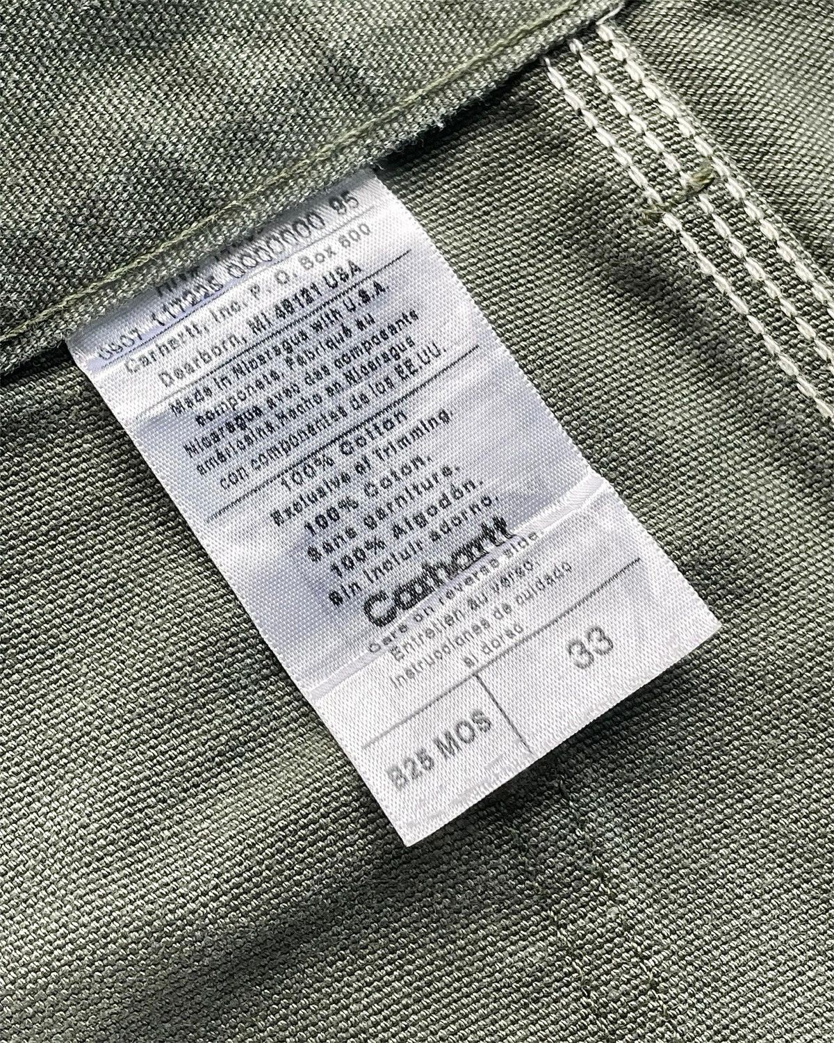 Carhartt VINTAGE MOSGREEN CARHARTT SHORT CARPENTER PANT B25-MOS Size US 33 - 5 Thumbnail