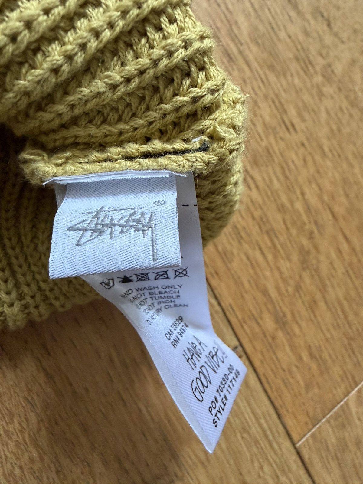Stussy Stüssy Spray-Dyed Hoodie Sweater (Knit) Size US L / EU 52-54 / 3 - 6 Thumbnail