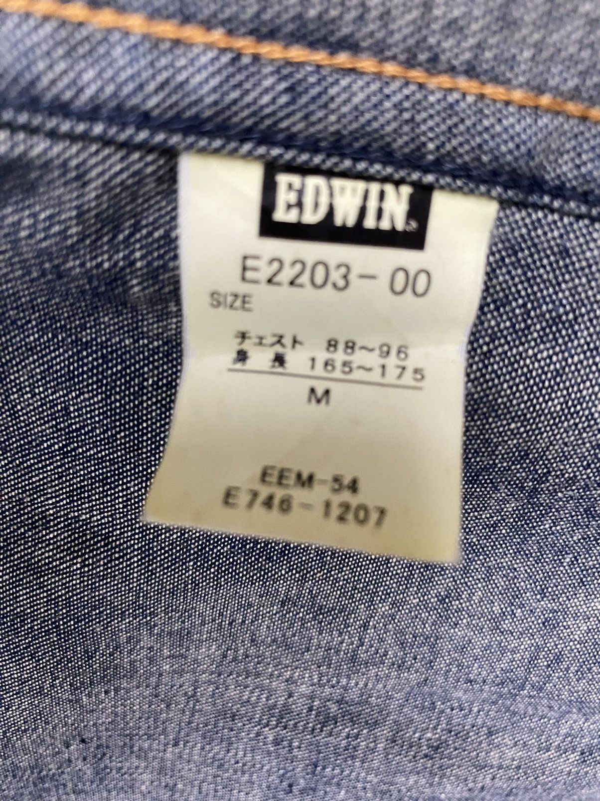 Edwin × Vintage Vintage E Function Edwin Denim Shirt Size US M / EU 48-50 / 2 - 10 Thumbnail