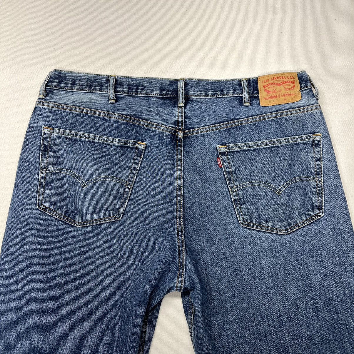 Levi's Levis 550 Jeans Blue Relaxed Fit Pants Denim Regular Size US 44 / EU 60 - 10 Thumbnail