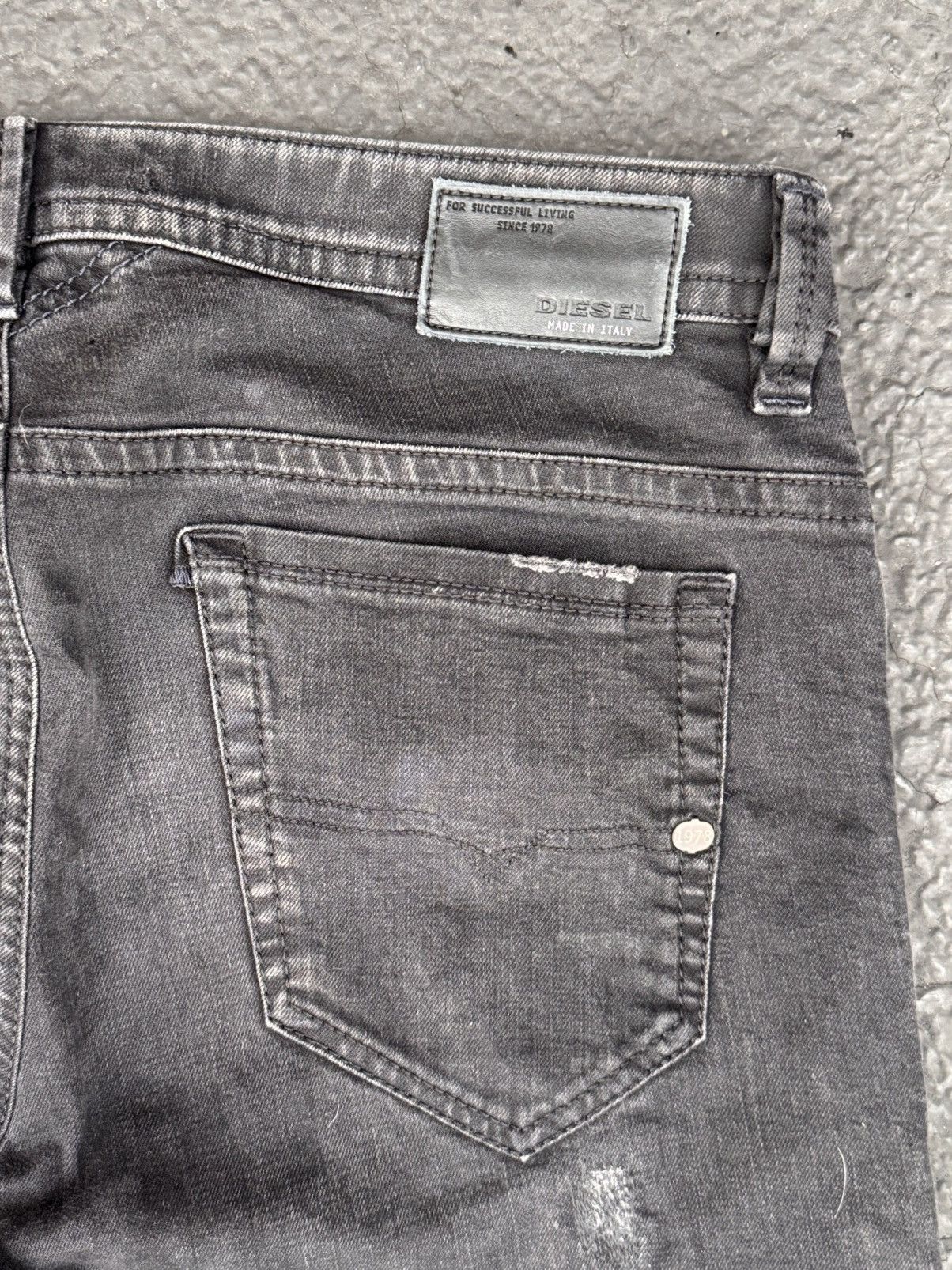 Diesel Diesel FW/16 RTW Skinny Black Jeans Size US 34 / EU 50 - 2 Thumbnail
