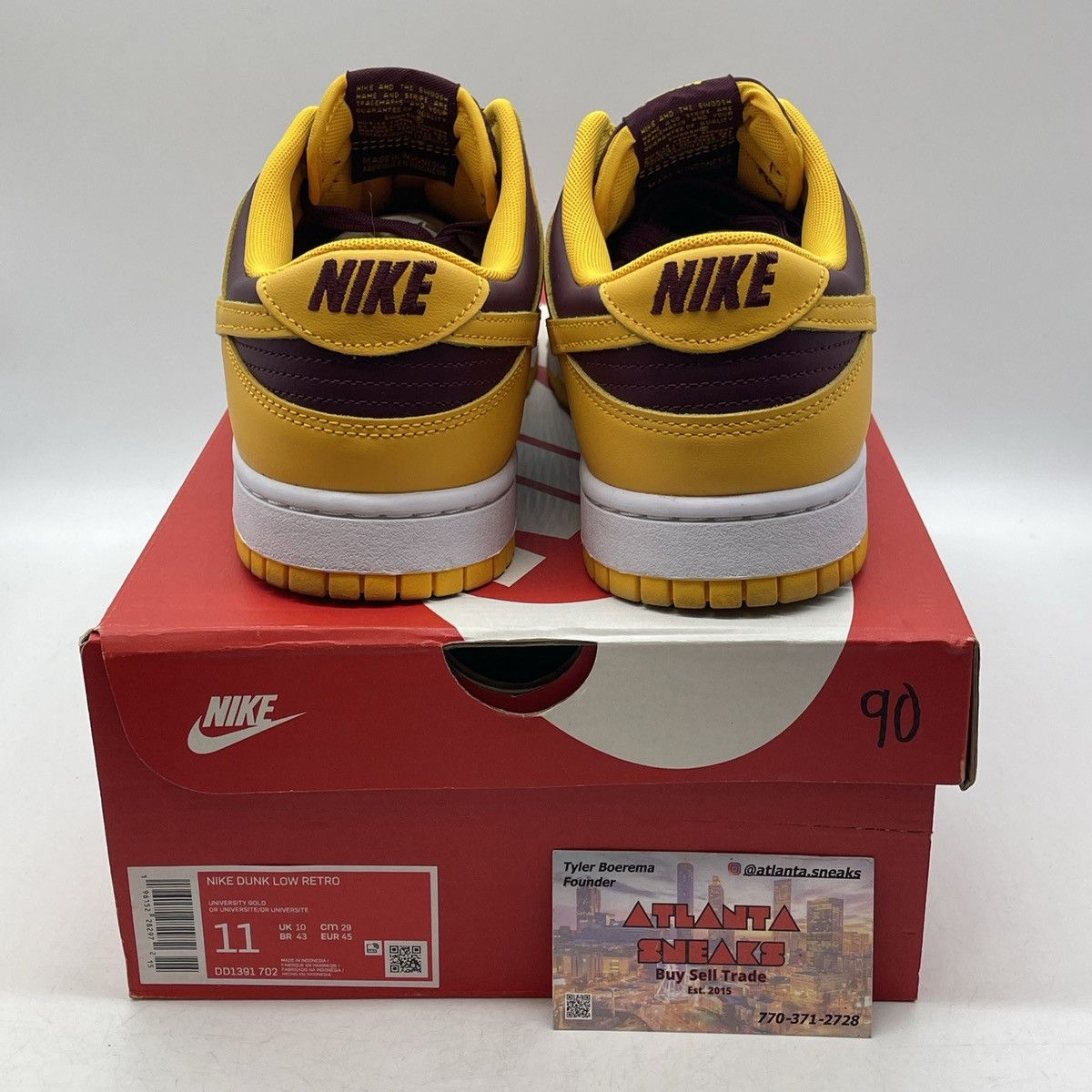 Nike Dunk low Arizona state Size US 11 / EU 44 - 3 Thumbnail