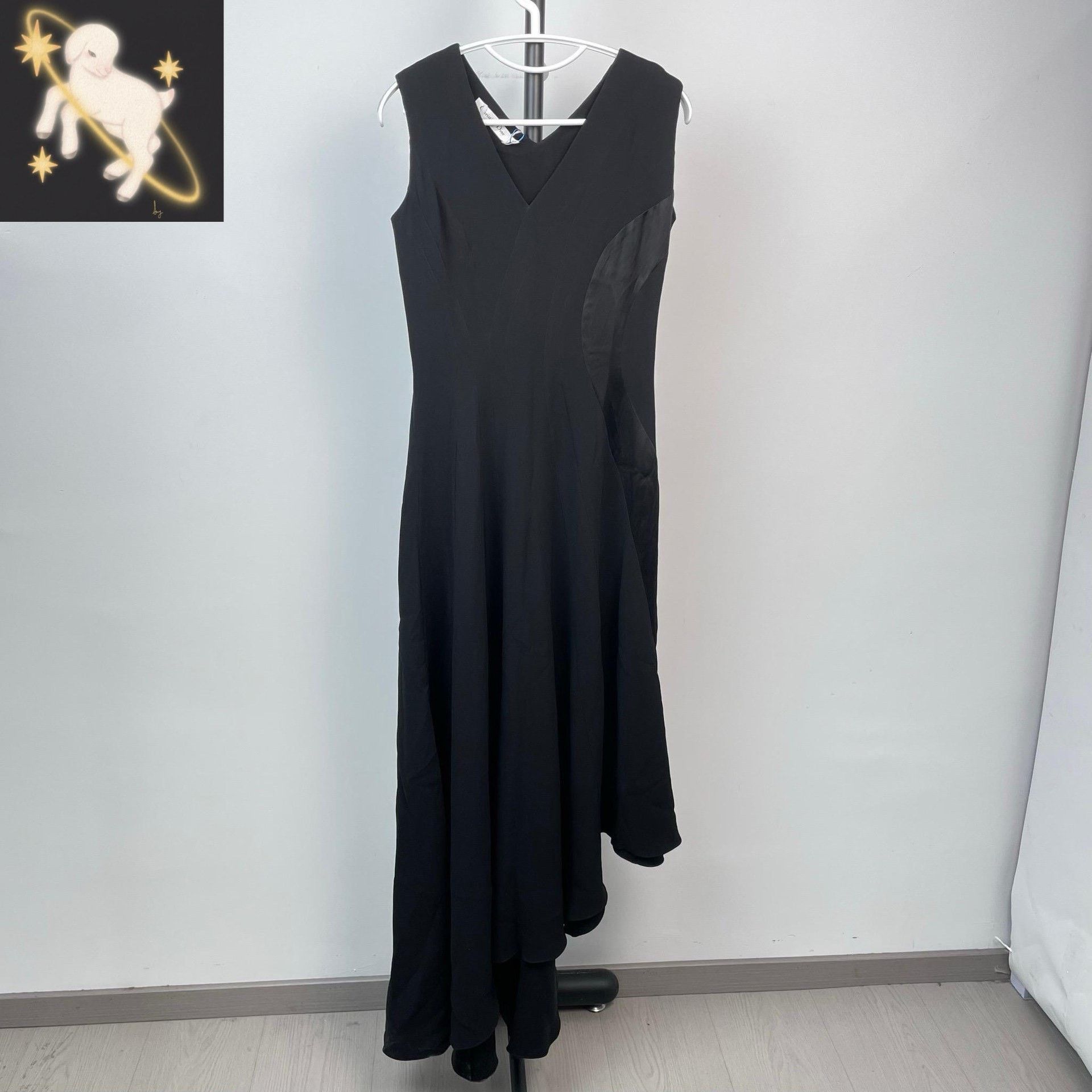 Dior Dior Silk Long Black Dress 36 Women Size S / US 4 / IT 40 - 1 Thumbnail