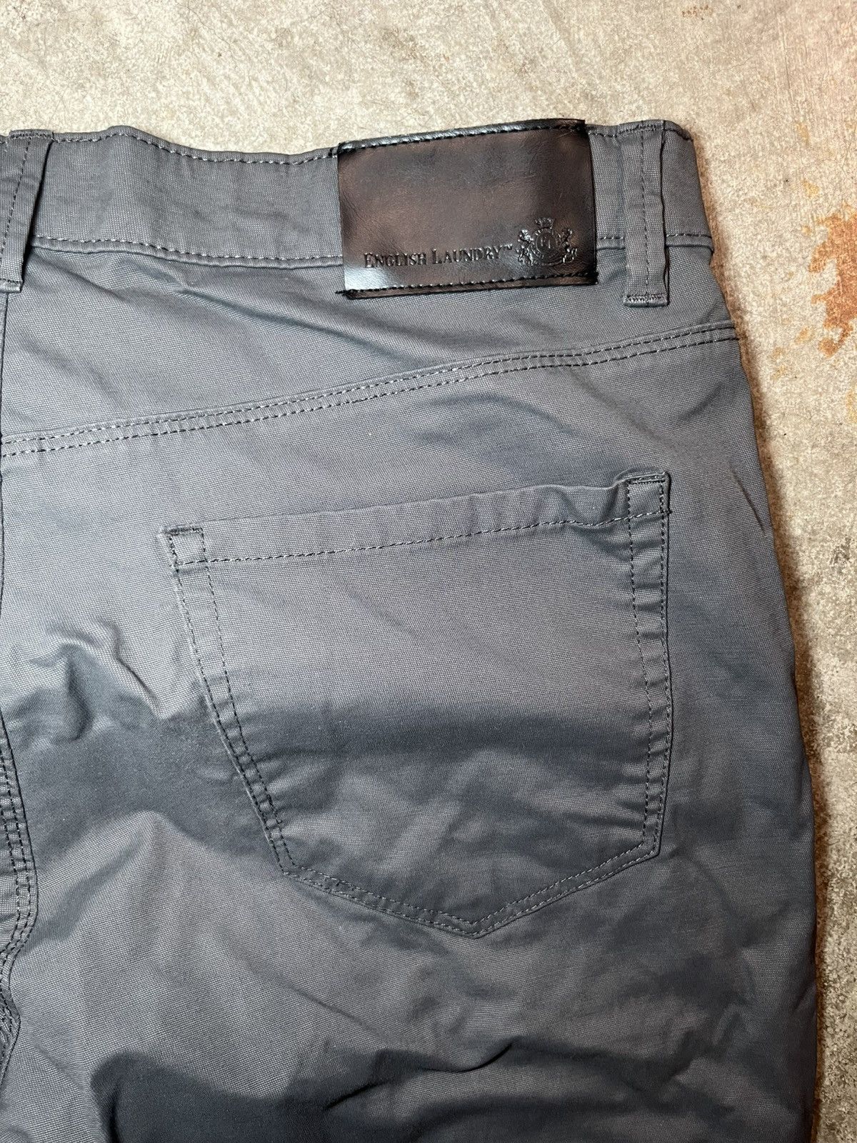 English Laundry English Laundry Straight Leg Men’s Cotton Charcoal Jeans 32 Size US 32 / EU 48 - 3 Thumbnail