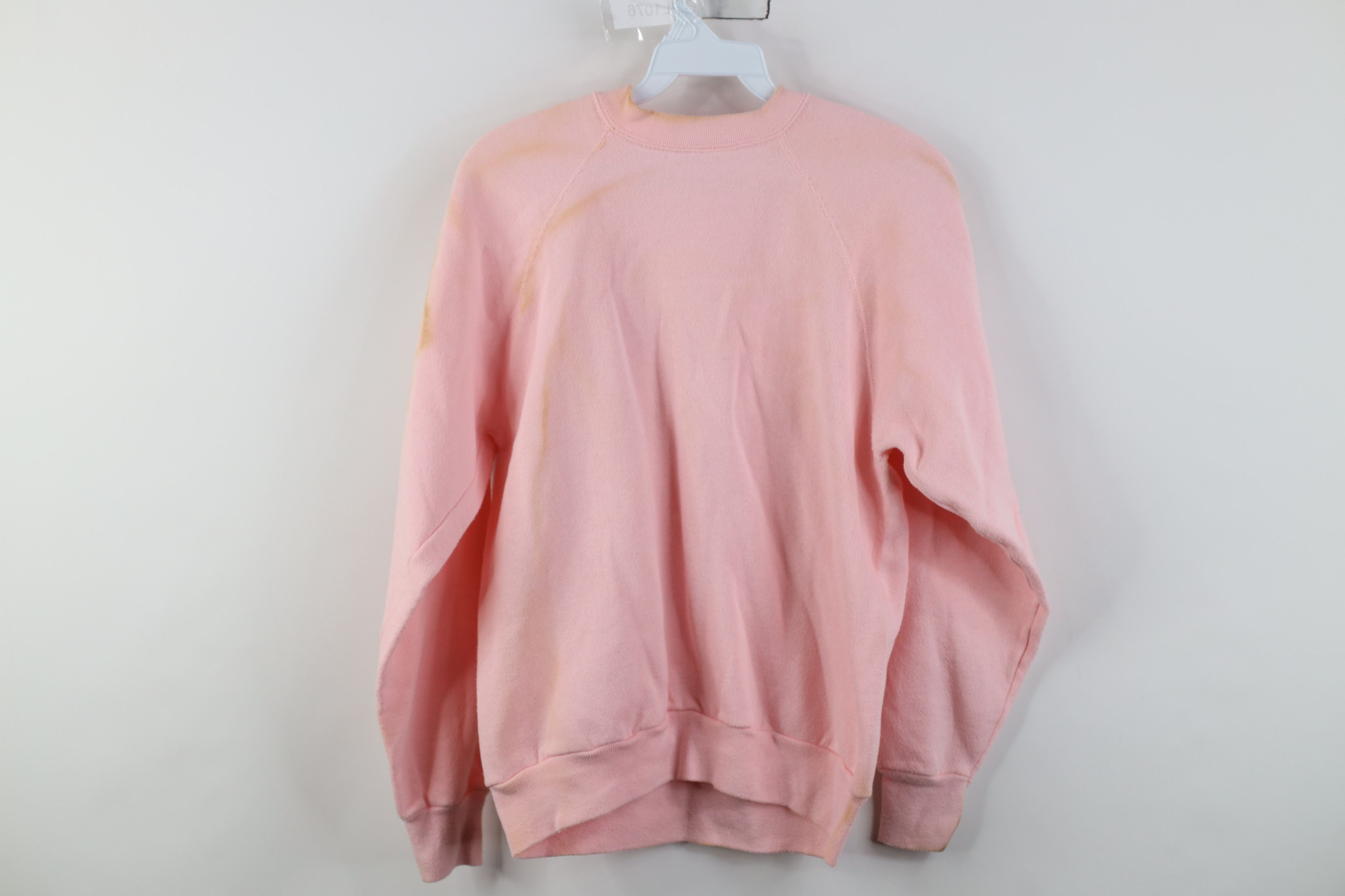 Vintage Vintage 80s 90s Streetwear Blank Crewneck Sweatshirt Pink Size S / US 4 / IT 40 - 14 Thumbnail