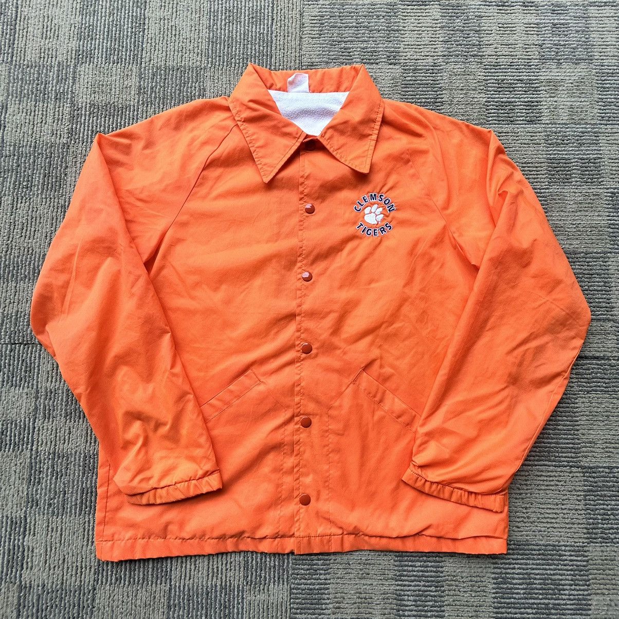 Vintage Vintage 90’s Clemson Tigers Orange Button-Up Jacket Size US M / EU 48-50 / 2 - 2 Thumbnail