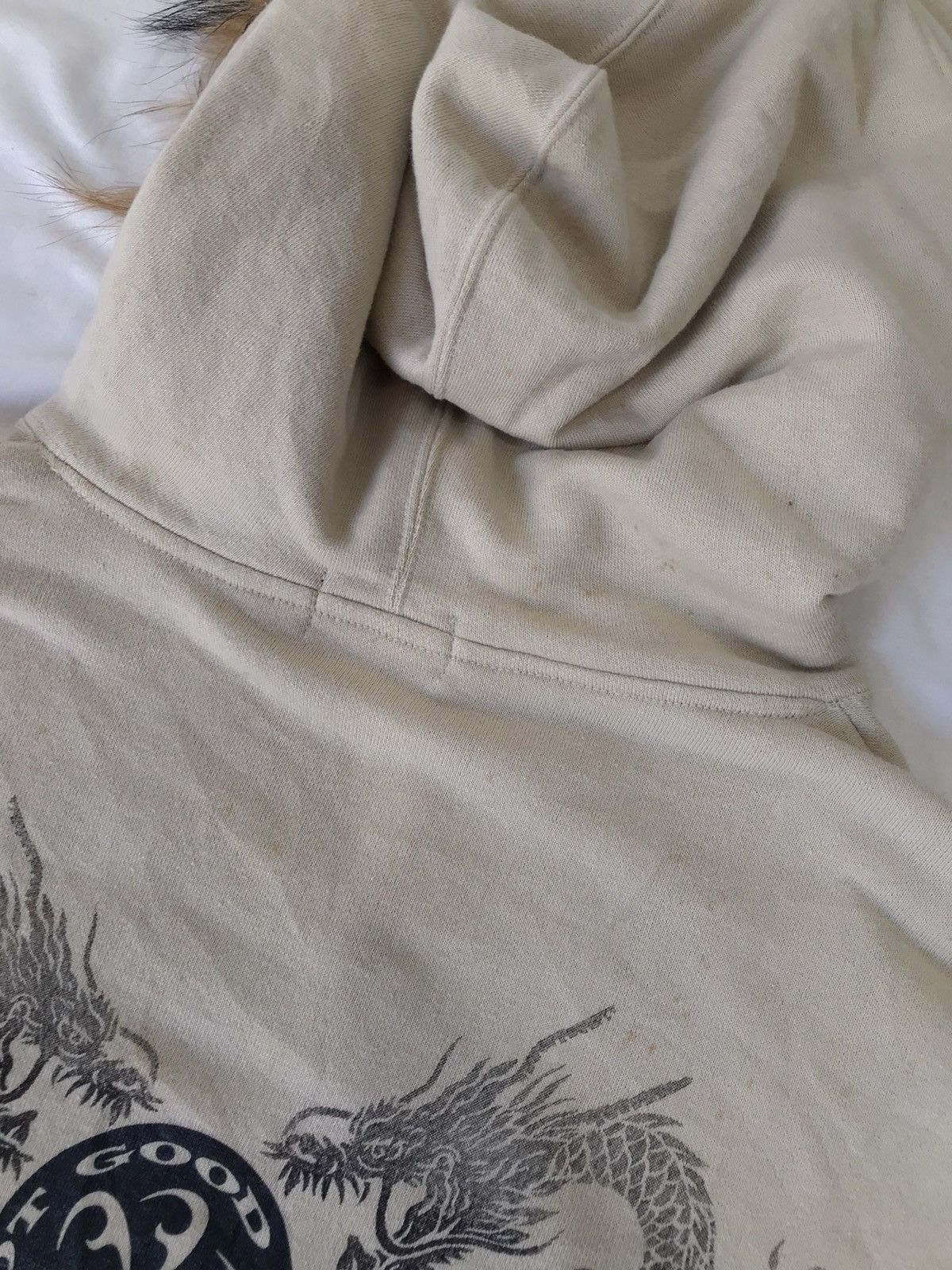 If Six Was Nine Japanese Fur Hoodie dragon style center printed Size US L / EU 52-54 / 3 - 9 Thumbnail