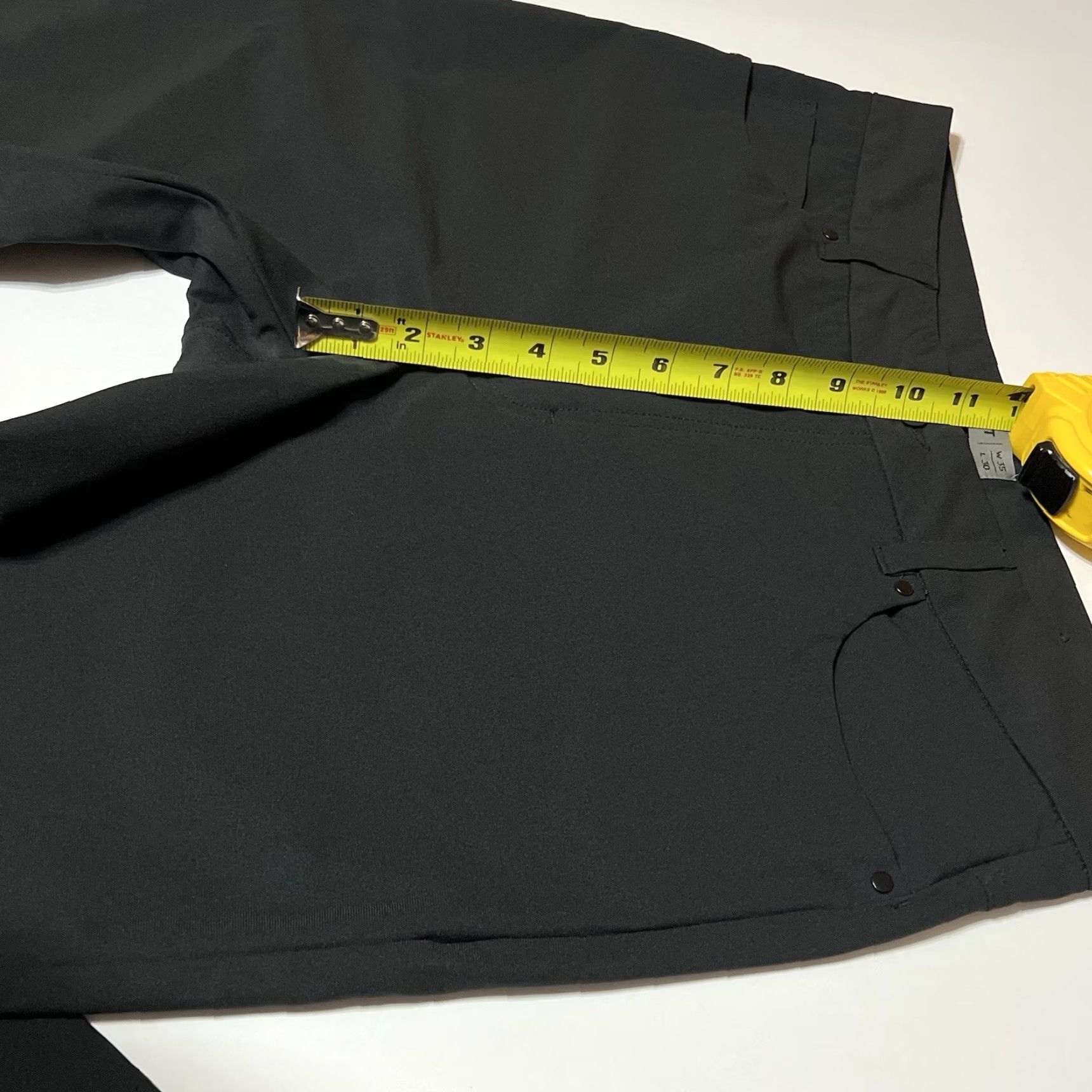 Vintage VRST Limitless 4-Way Stretch Athletic Chino Pants Mens 35x30 35x28 Black Size US 35 - 4 Thumbnail