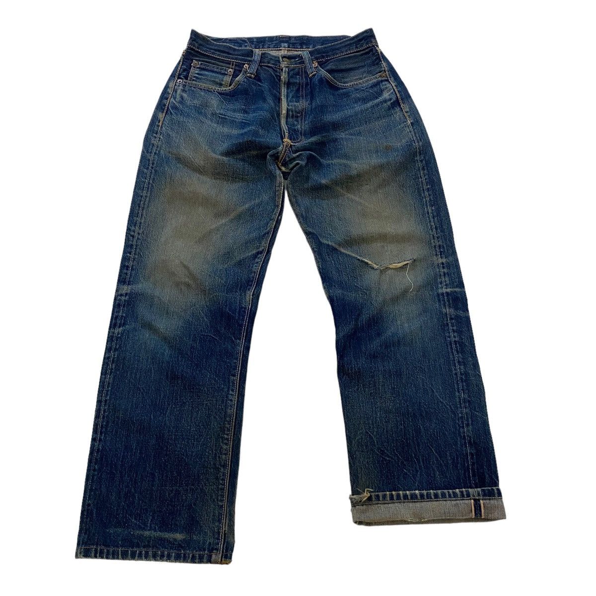 Sugar Cane Last drop✨Lot-065 Sugar Cane & Co Star Jeans selvedge Size US 28 / EU 44 - 2 Thumbnail