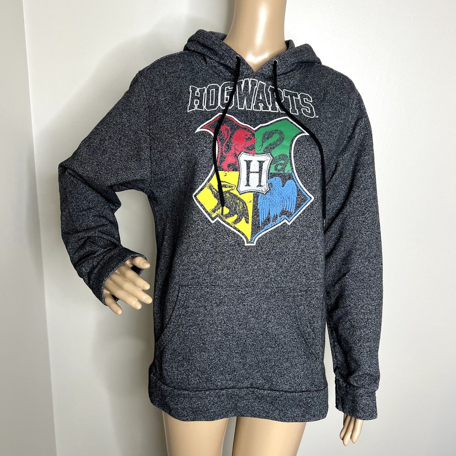 Other Harry Potter Hogwarts House Crest Gray Hooded Sweatshirt Size M / US 6-8 / IT 42-44 - 1 Thumbnail