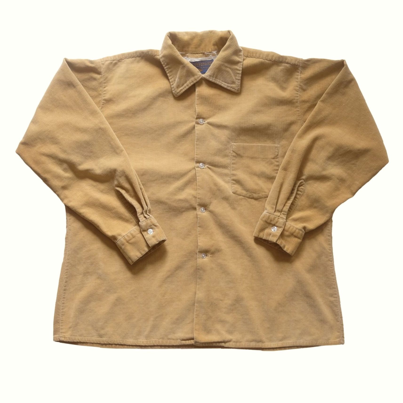 Arrow VINTAGE ARROW CORDUROY SHIRT Timberline Collection 1987 Casual Brown Long Sleeve L 27" Pit to Pit 28" Length 20" Sleeve Mens Size US L / EU 52-54 / 3 - 3 Thumbnail