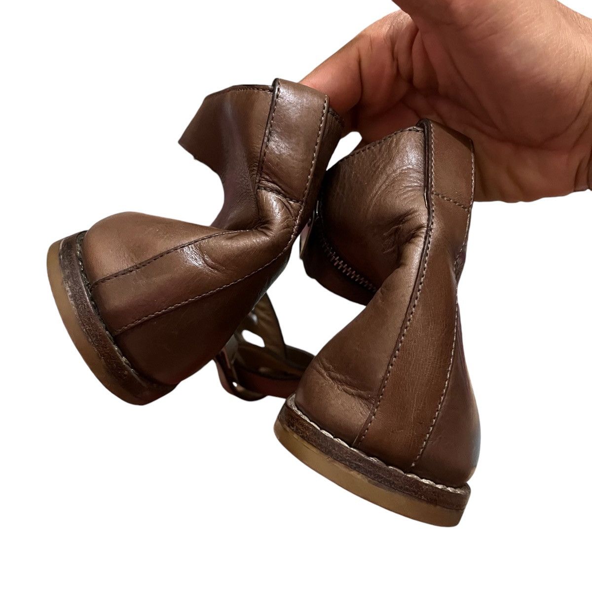 Christian Dior Monsieur × Dior Authentic Christian Dior Homme Leather Flat Sandals Size US 12 / IT 42 - 4 Thumbnail
