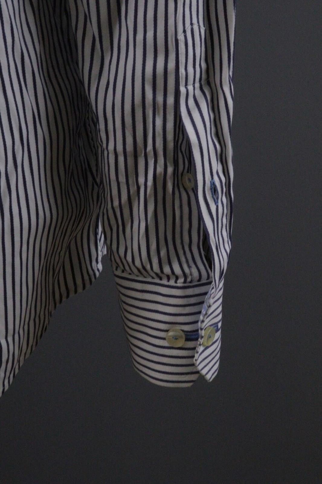Flower Mountain Eton Contemporary Striped Floral Dress Shirt Size 16 41 Size US L / EU 52-54 / 3 - 12 Thumbnail