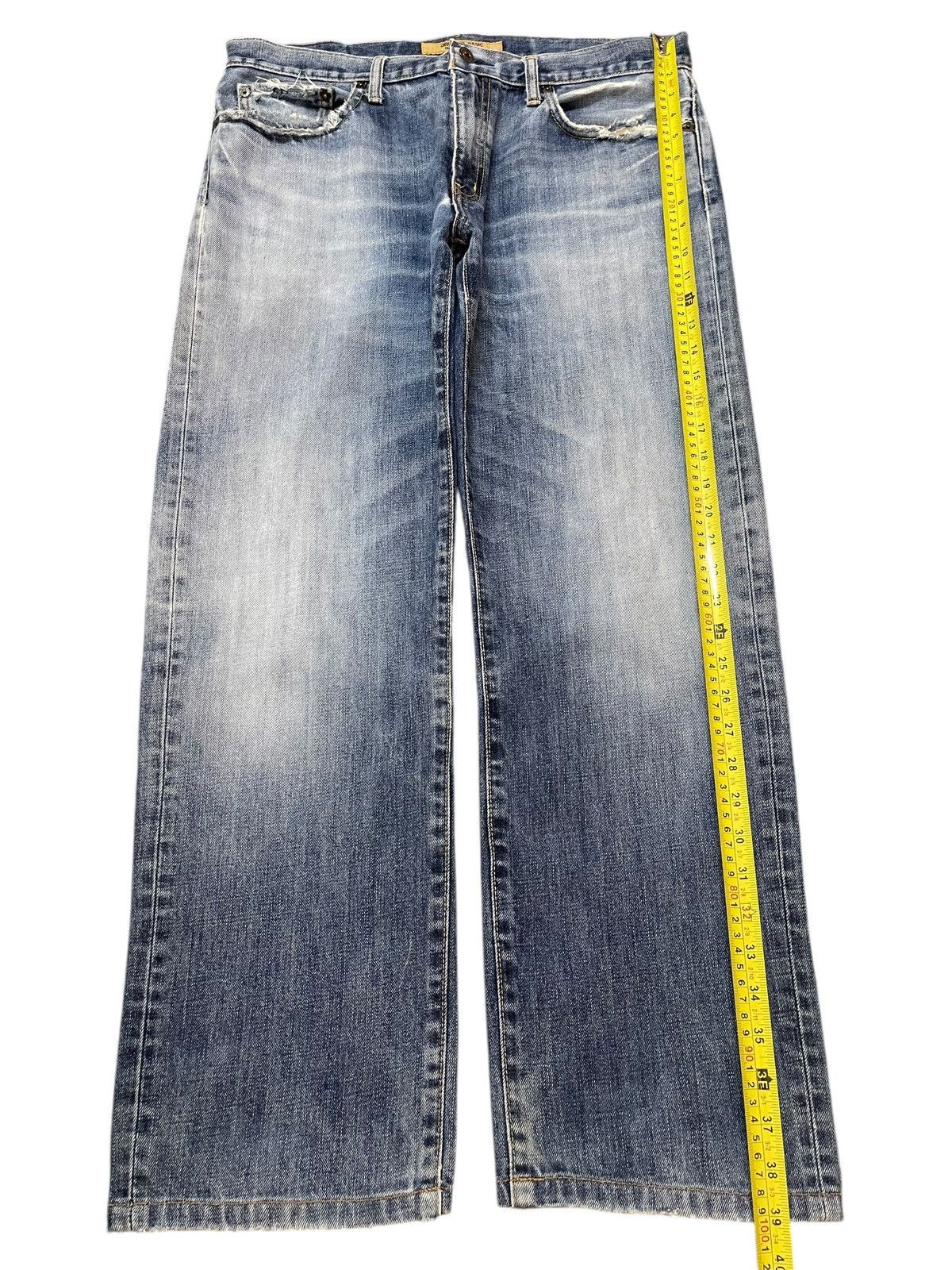 Uniqlo Vintage Japanese Uniqlo Blue Wash Style Loose Jeans Size US 34 / EU 50 - 12 Thumbnail
