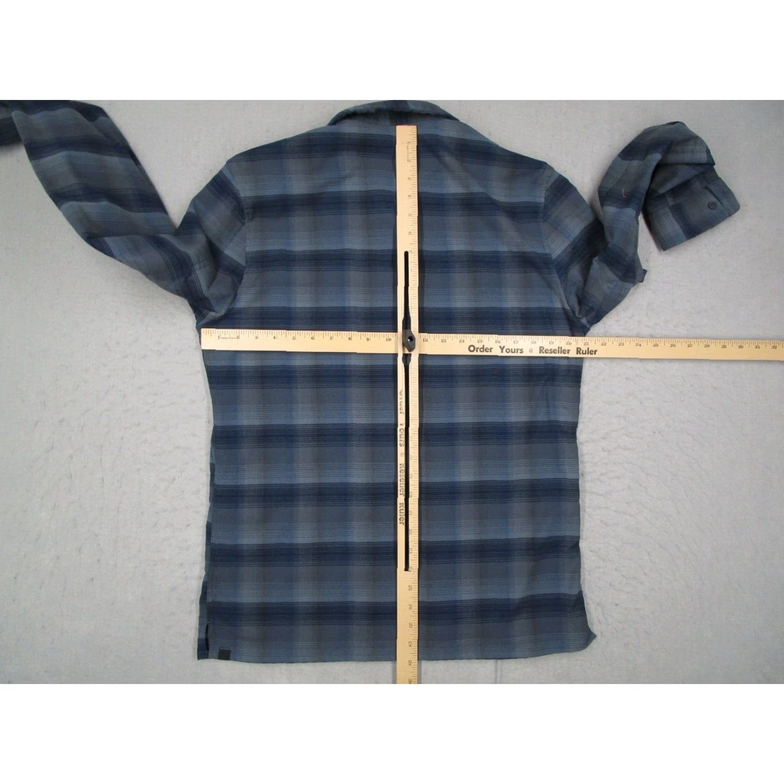 Lululemon Lululemon Shirt Men M Blue Peak Flannel Button Up Long Sleeve Workwear Hike Check 100% Polyester Size US M / EU 48-50 / 2 - 5 Thumbnail