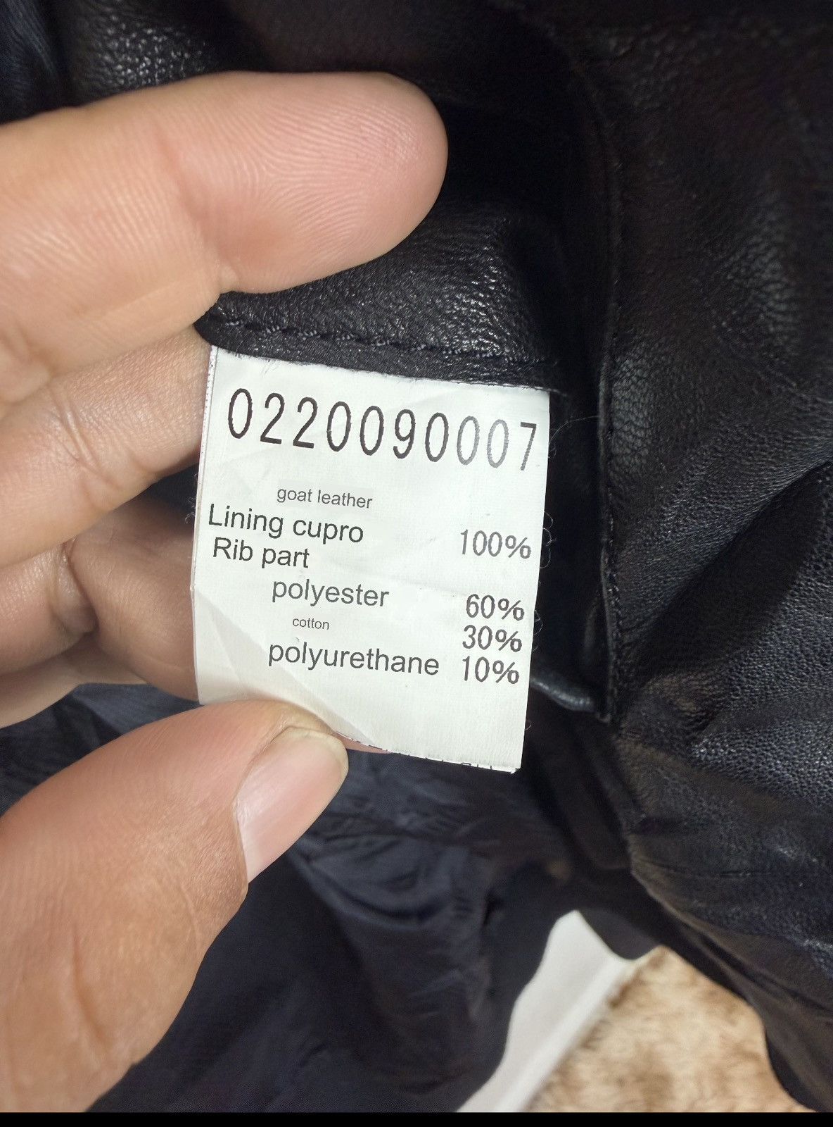 5351 POUR LES HOMMES 5351 Pour Les Hommes Goatskin Leather Bomber Jacket Size US S / EU 44-46 / 1 - 14 Thumbnail