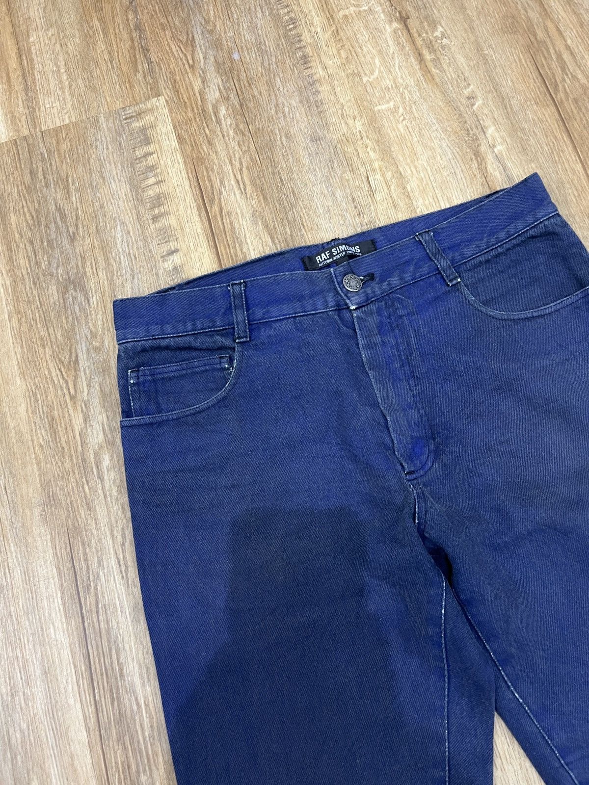 Designer × Japanese Brand × Raf Simons VINTAGE RAF SIMONS AUTUMN WINTER 2005-2006 DESIGNER DENIM Size US 30 / EU 46 - 10 Thumbnail
