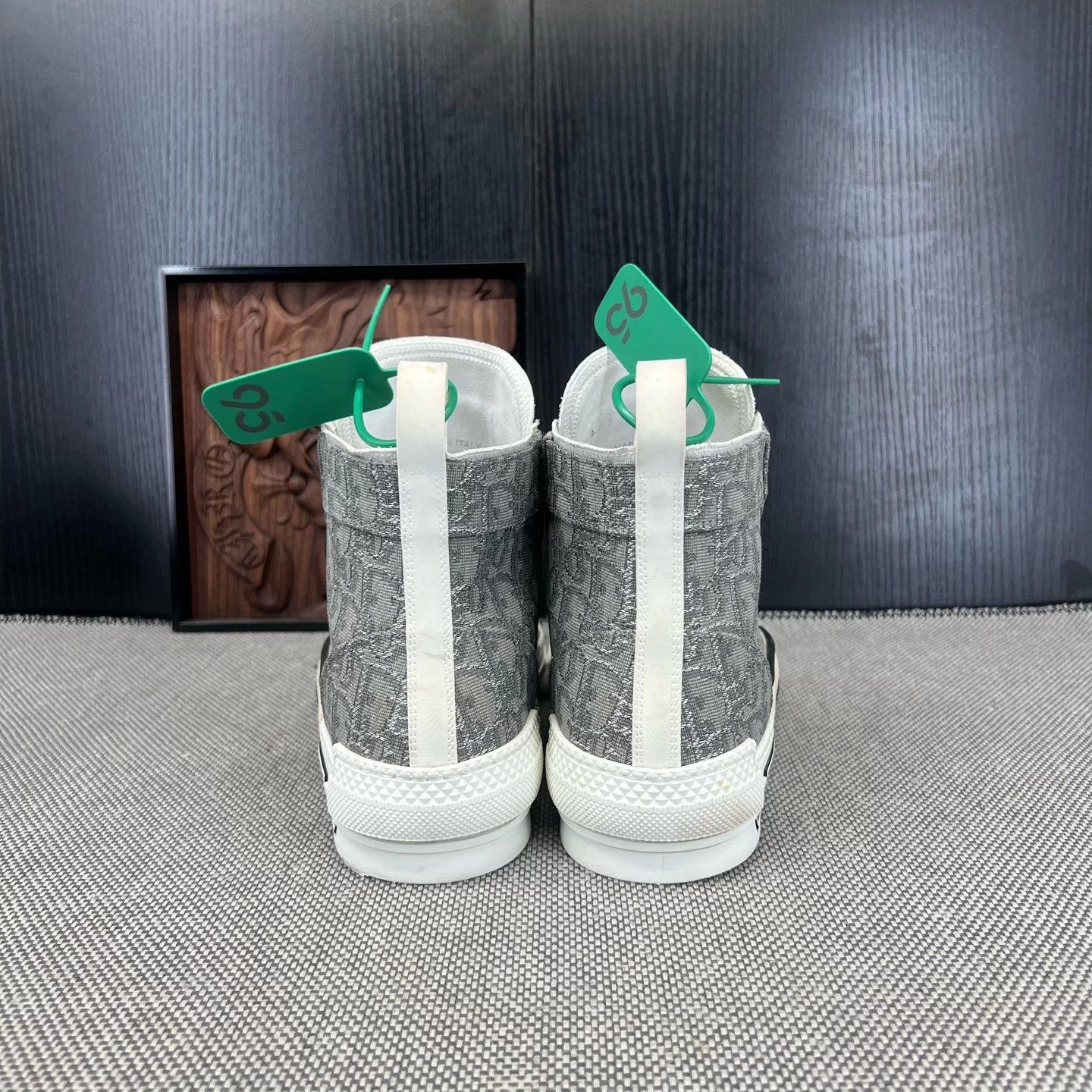 Dior Dior B23 White Gray All Over Print Sneakers 41 Size US 8 / EU 41 - 6 Thumbnail