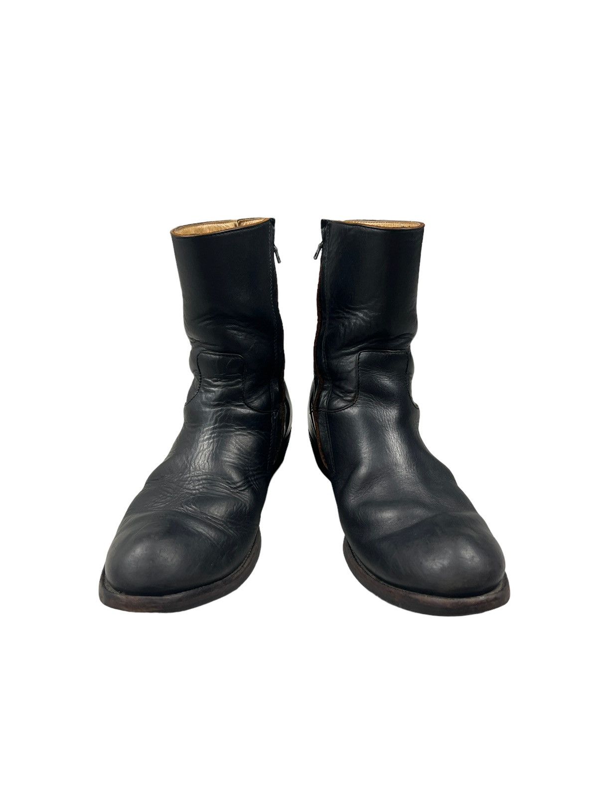 The Viridi-anne The Veridi-anne Side Zipper Leather Boots Size US 11 / EU 44 - 3 Thumbnail