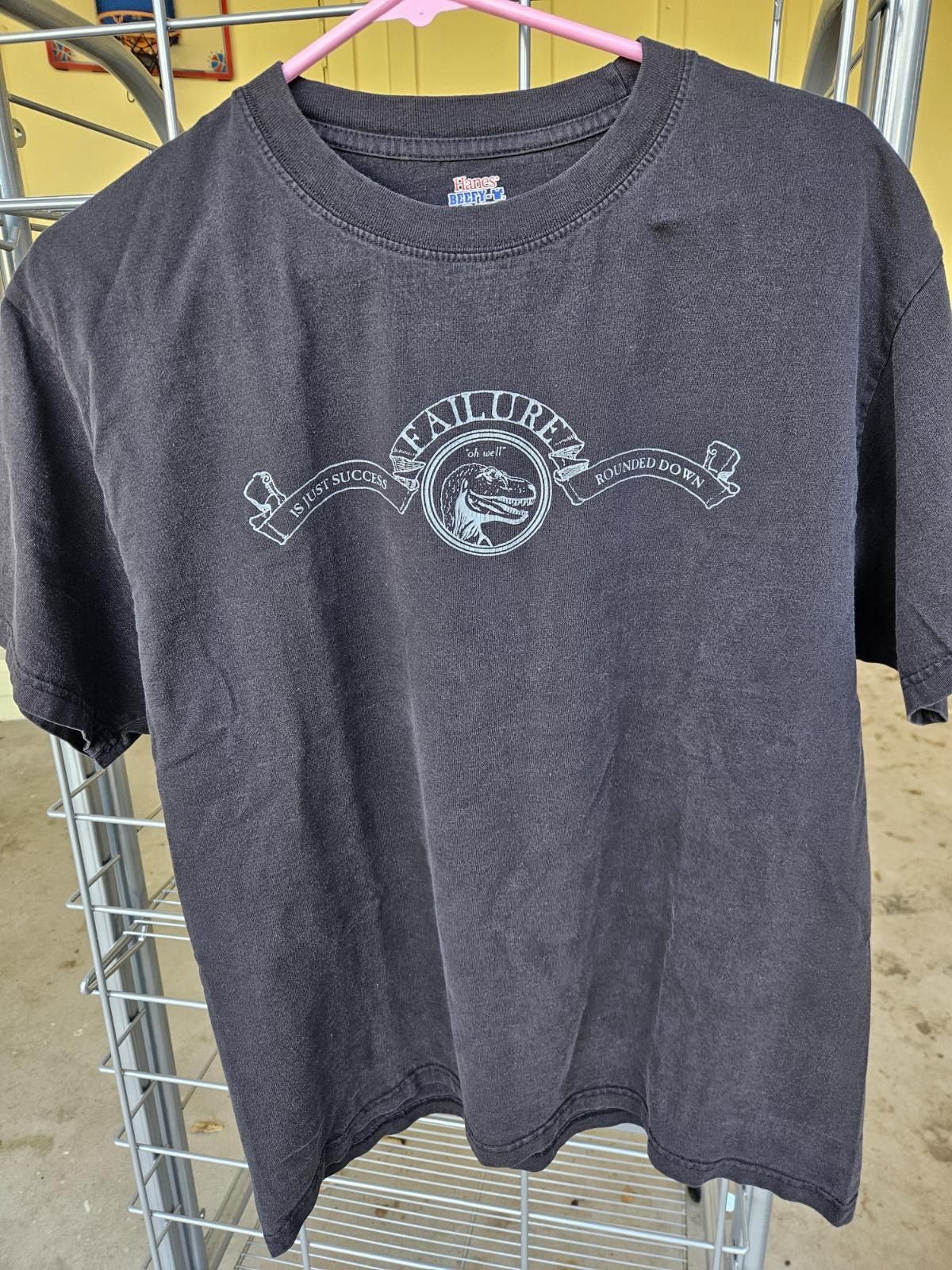 Hanes Failure Is Just Success Rounded Down T Rex Hanes Tee Size US L / EU 52-54 / 3 - 1 Thumbnail
