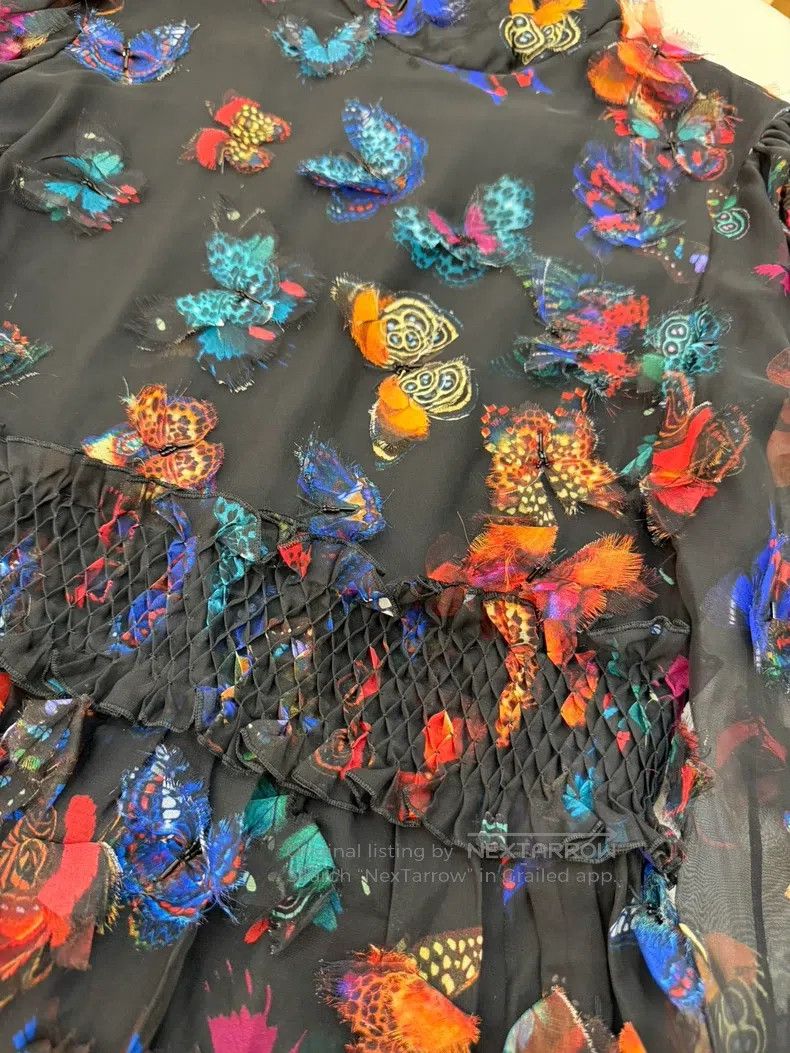Valentino Valentino Reworked butterfly embroidered dress Size M / US 6-8 / IT 42-44 - 3 Thumbnail