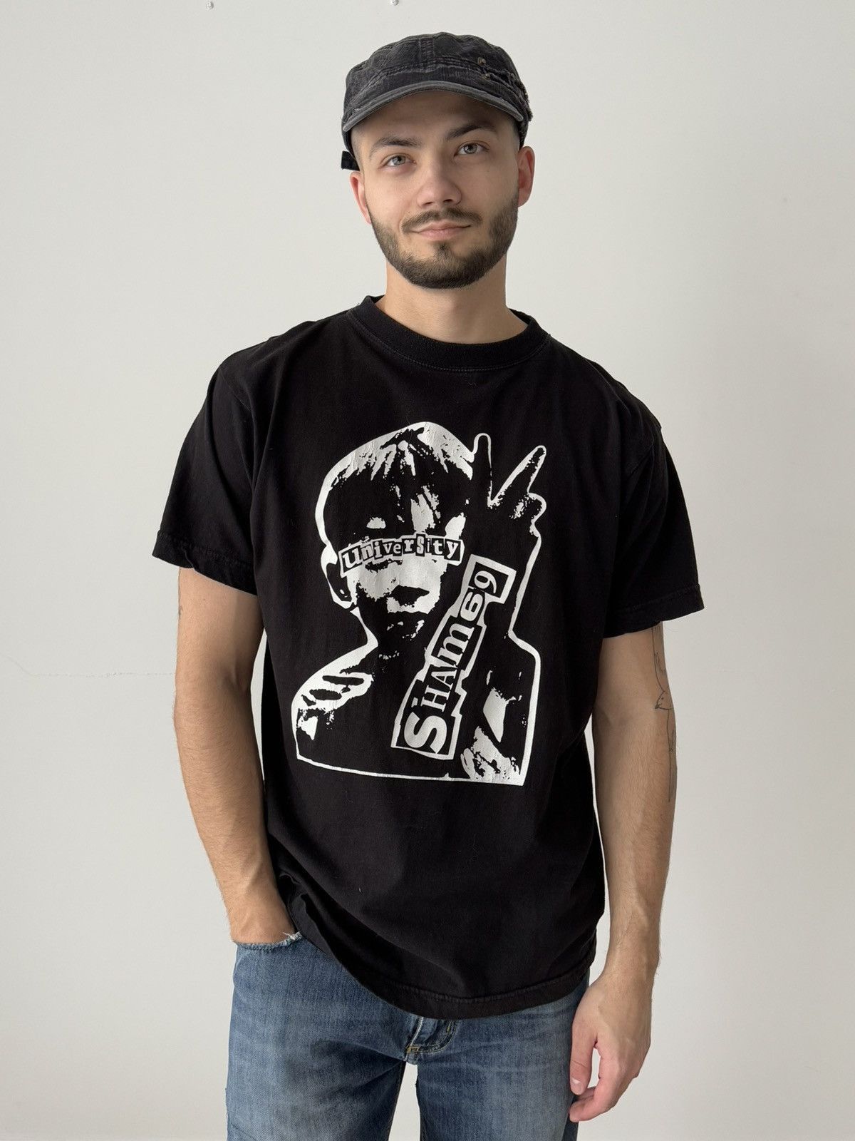 Band Tees × Vintage Vintage 90s Sham 69 Punk Rock Band T-Shirt Size US L / EU 52-54 / 3 - 2 Thumbnail