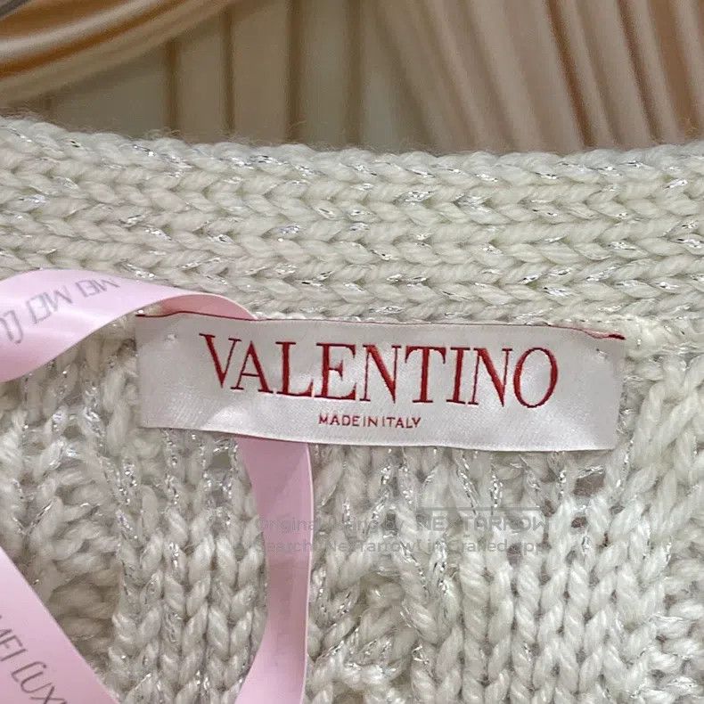 Valentino Valentino Sequin jacquard knitted cardigan Size XXS / US 00 / IT 34 - 4 Thumbnail