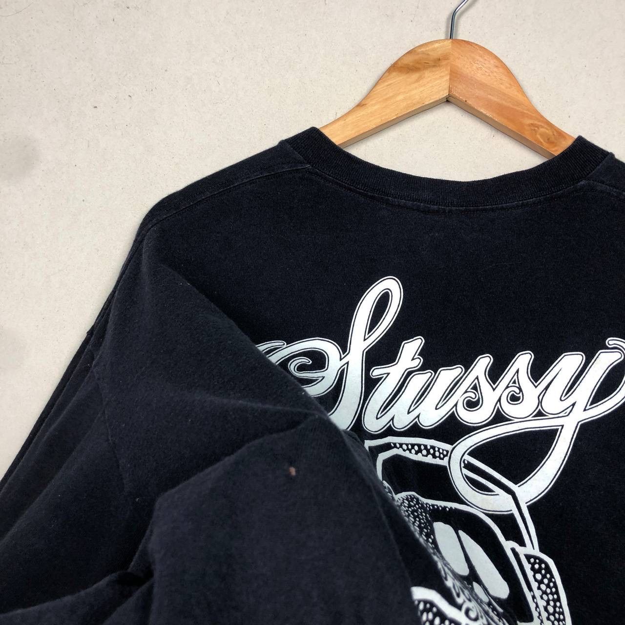 Stussy Vintage 90s Stussy Skull Design Tshirt Size US XL / EU 56 / 4 - 4 Thumbnail