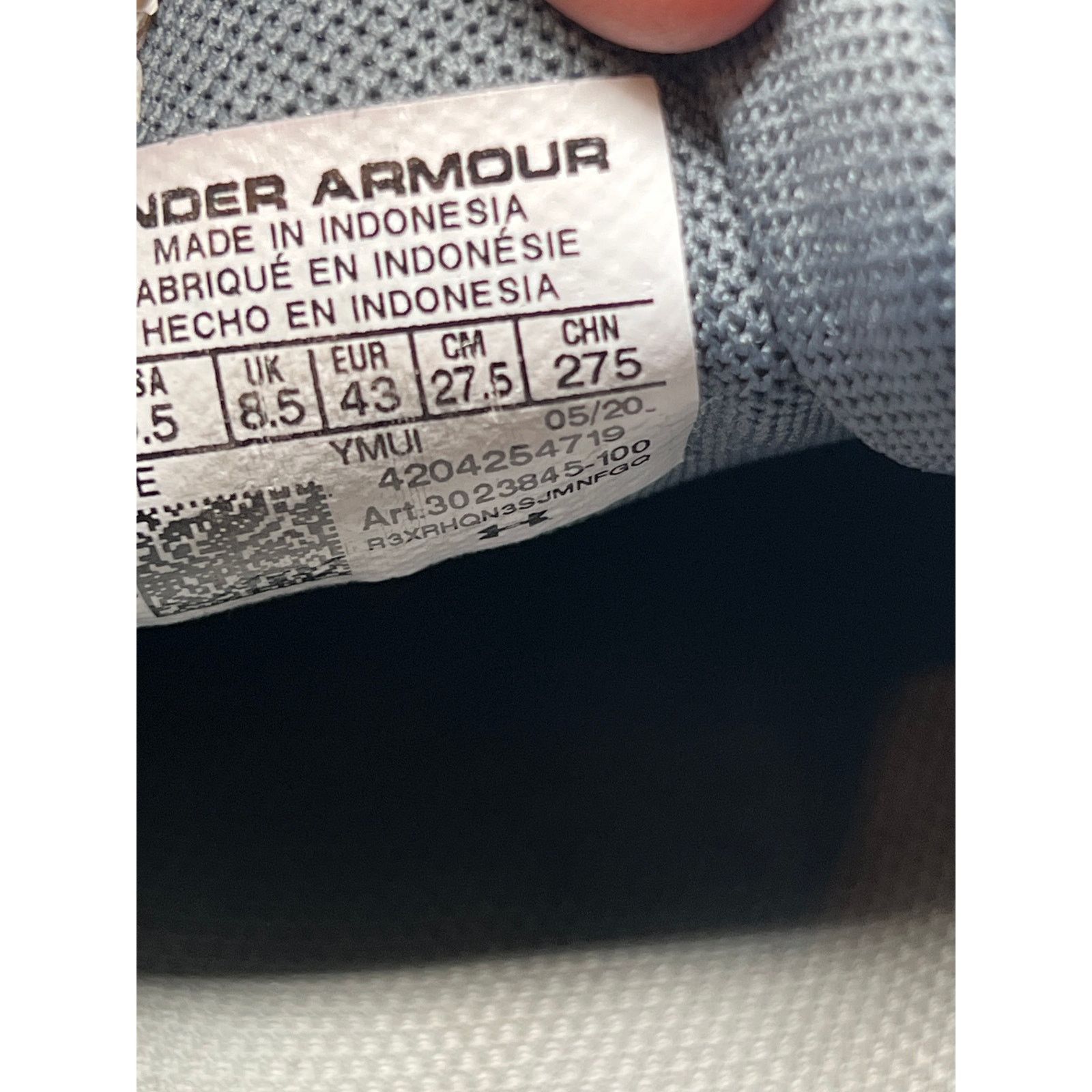 Under Armour Under Armour Charged Pursuit 2 'Black Red White' Mens 9.5 Size US 9.5 / EU 42-43 - 7 Thumbnail