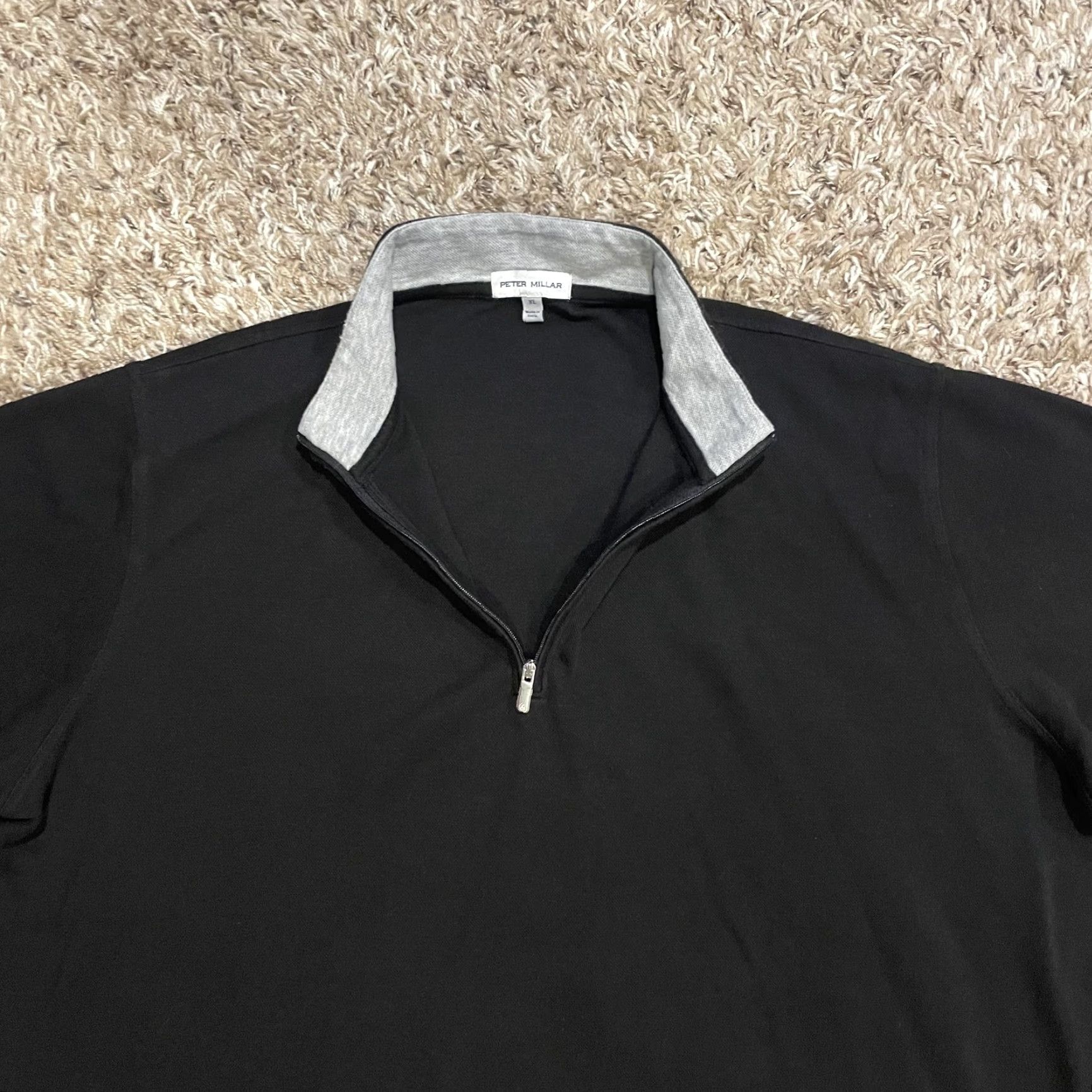 Peter Millar Peter Millar Pullover Mens XL Quarter Zip Sweater AssuredPartners Cotton Blend Size US XL / EU 56 / 4 - 5 Thumbnail