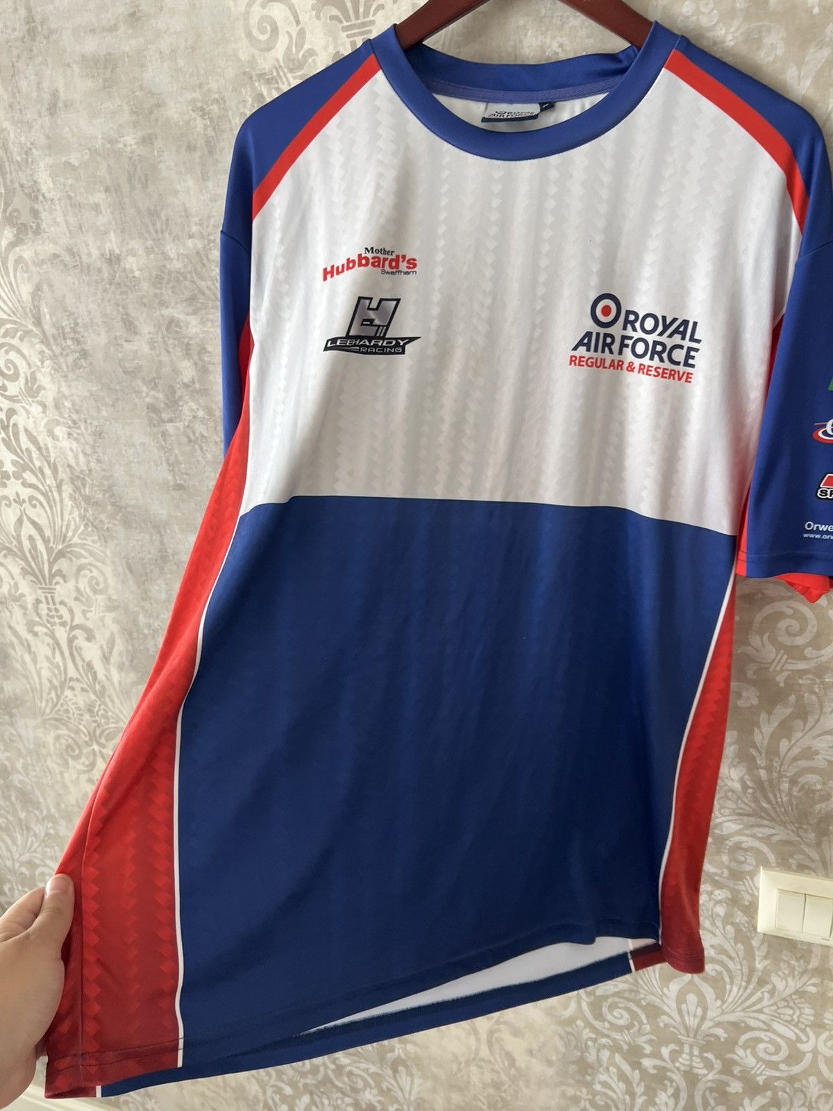 Other Vintage Royal Air Force Racing Jersey RAF Motorsport Tee Size US XL / EU 56 / 4 - 9 Thumbnail