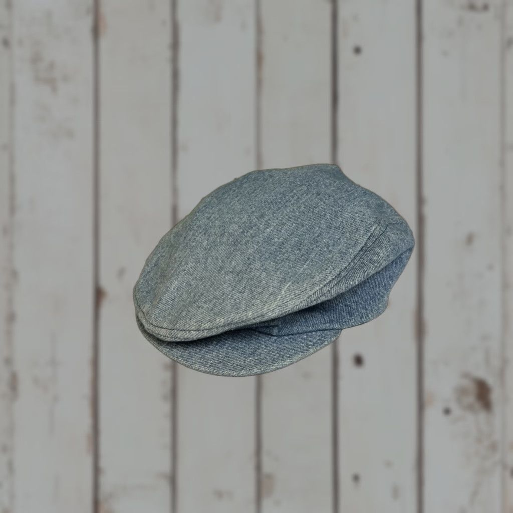 Vintage VINTAGE Denim Panel Hat Cap Hippie Baker Boy Floppy Newsboy Cap Made In USA Men M Blue Size ONE SIZE - 1 Thumbnail