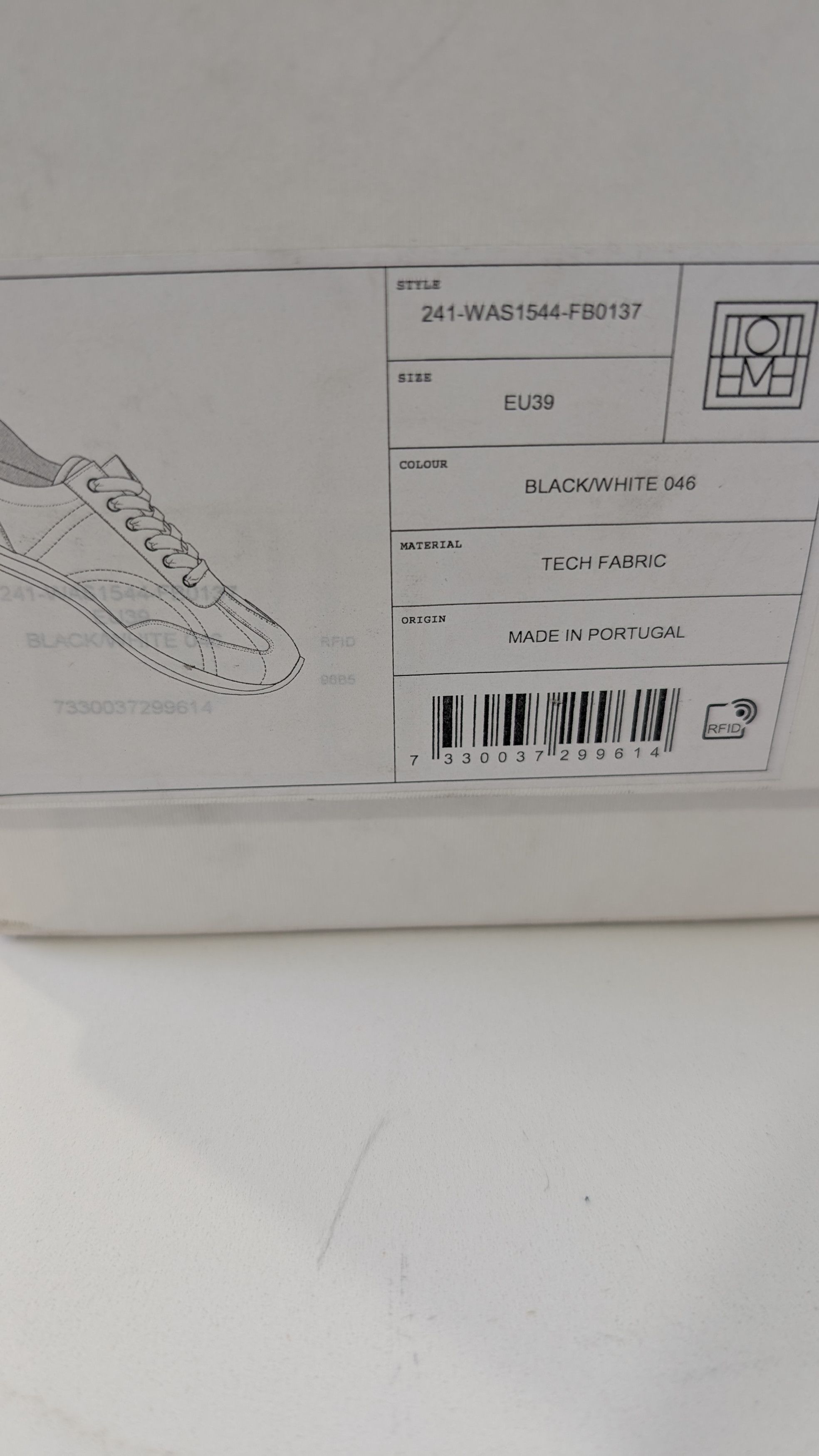 Other TOTEME Tech Fabric Sports Sneakers Black Off White Size 42 Size US 9.5 / EU 42-43 - 5 Thumbnail