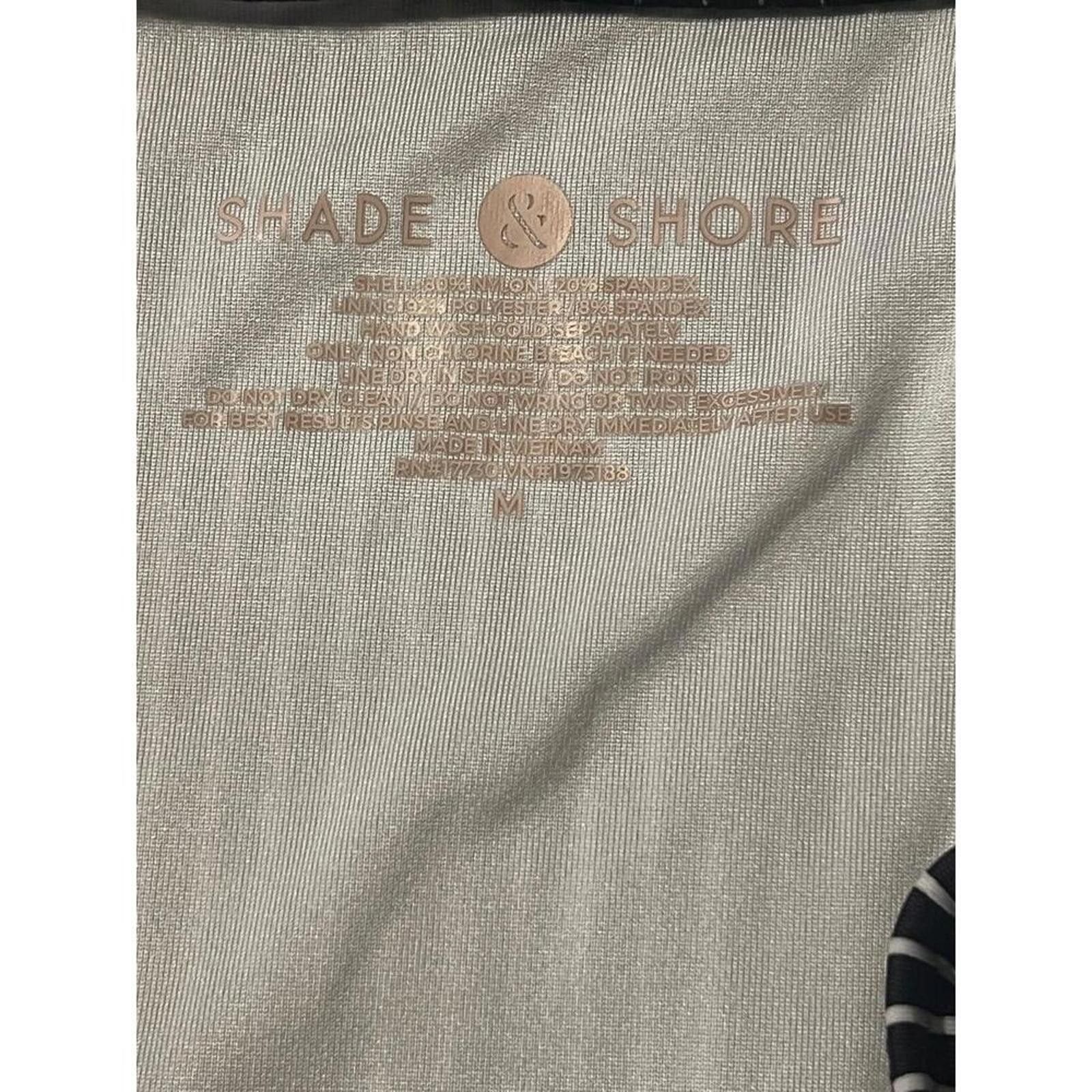 Other Shade & Shore Stripe Bikini M, 36D Bandeau High Waisted Size ONE SIZE - 8 Thumbnail