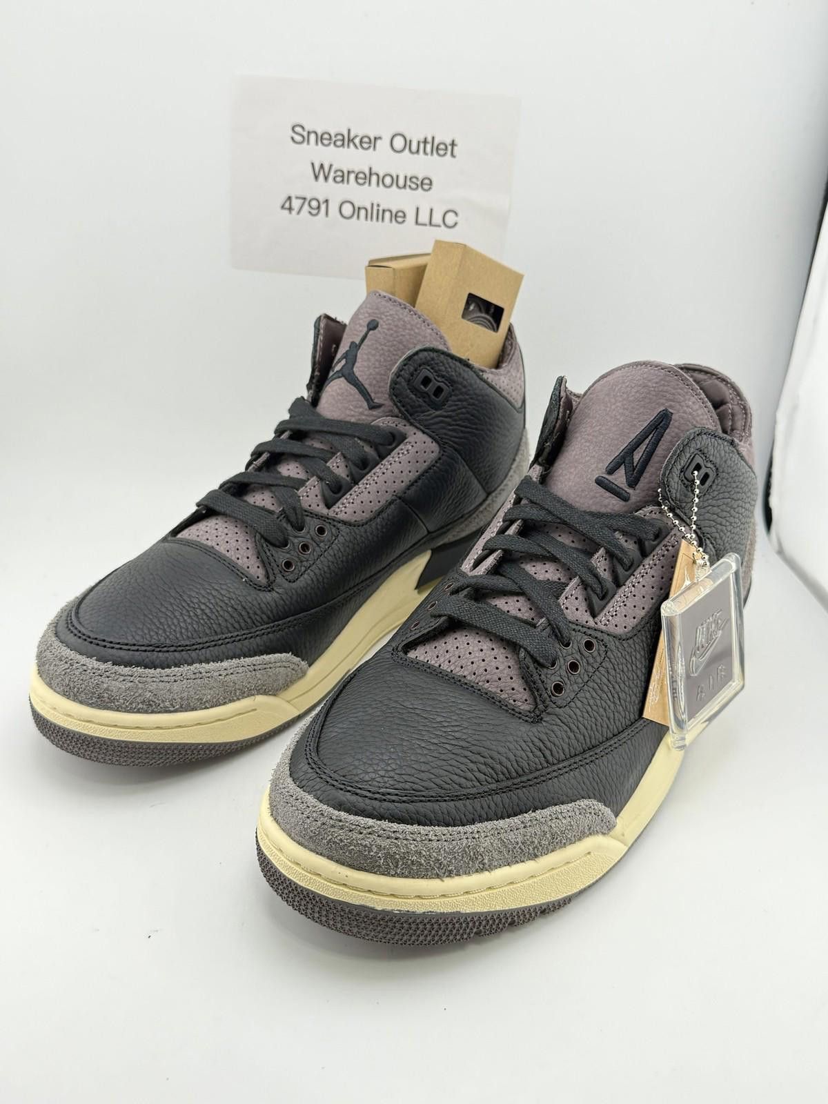 Nike Nike Air Jordan 3 Retro OG SP Black/Flat Pewter 12.5W New Size US 12 / IT 42 - 2 Thumbnail