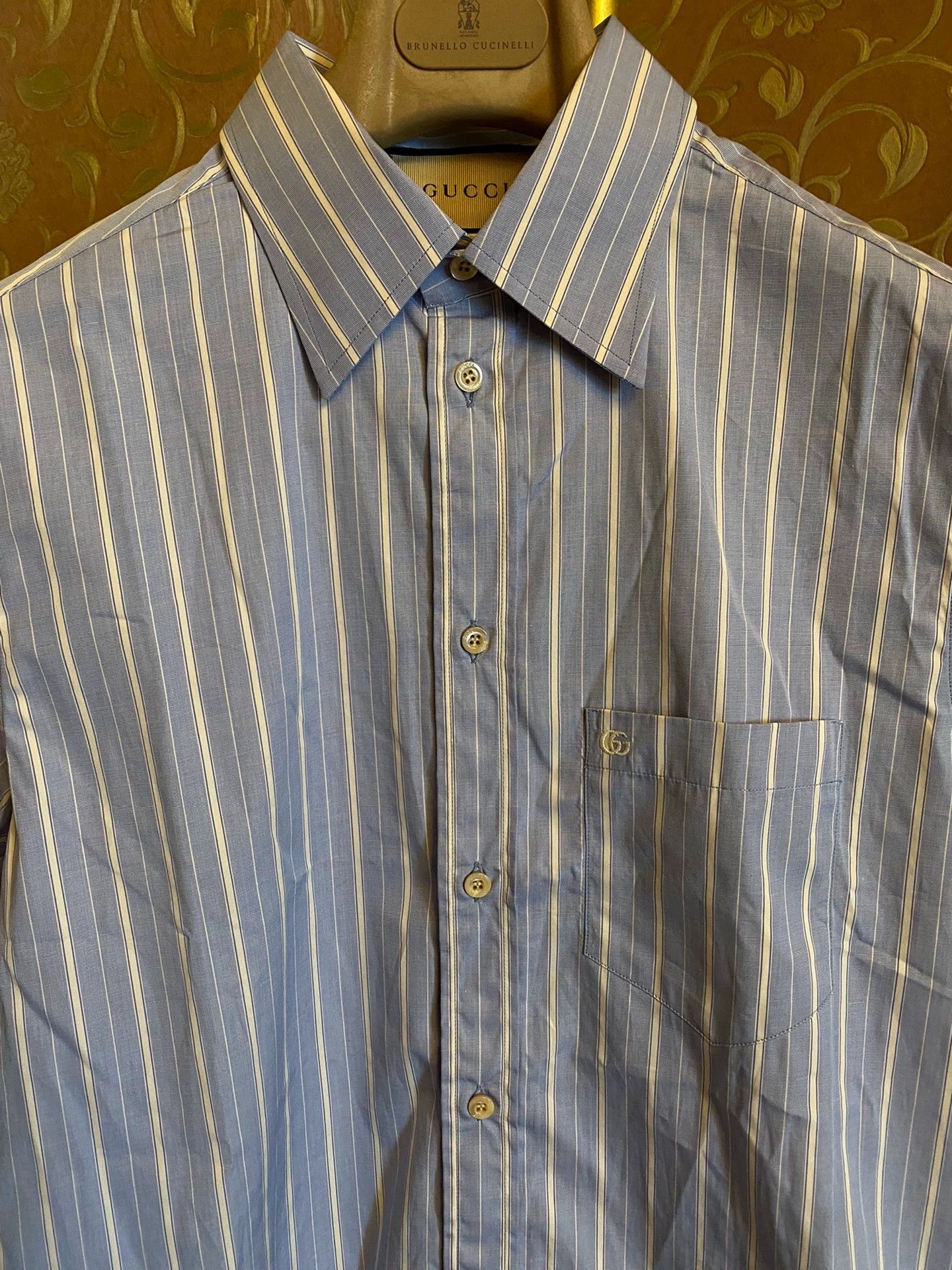 Gucci GUCCI Short Sleeve Shirt 15.5 New Authentic Size US S / EU 44-46 / 1 - 3 Thumbnail
