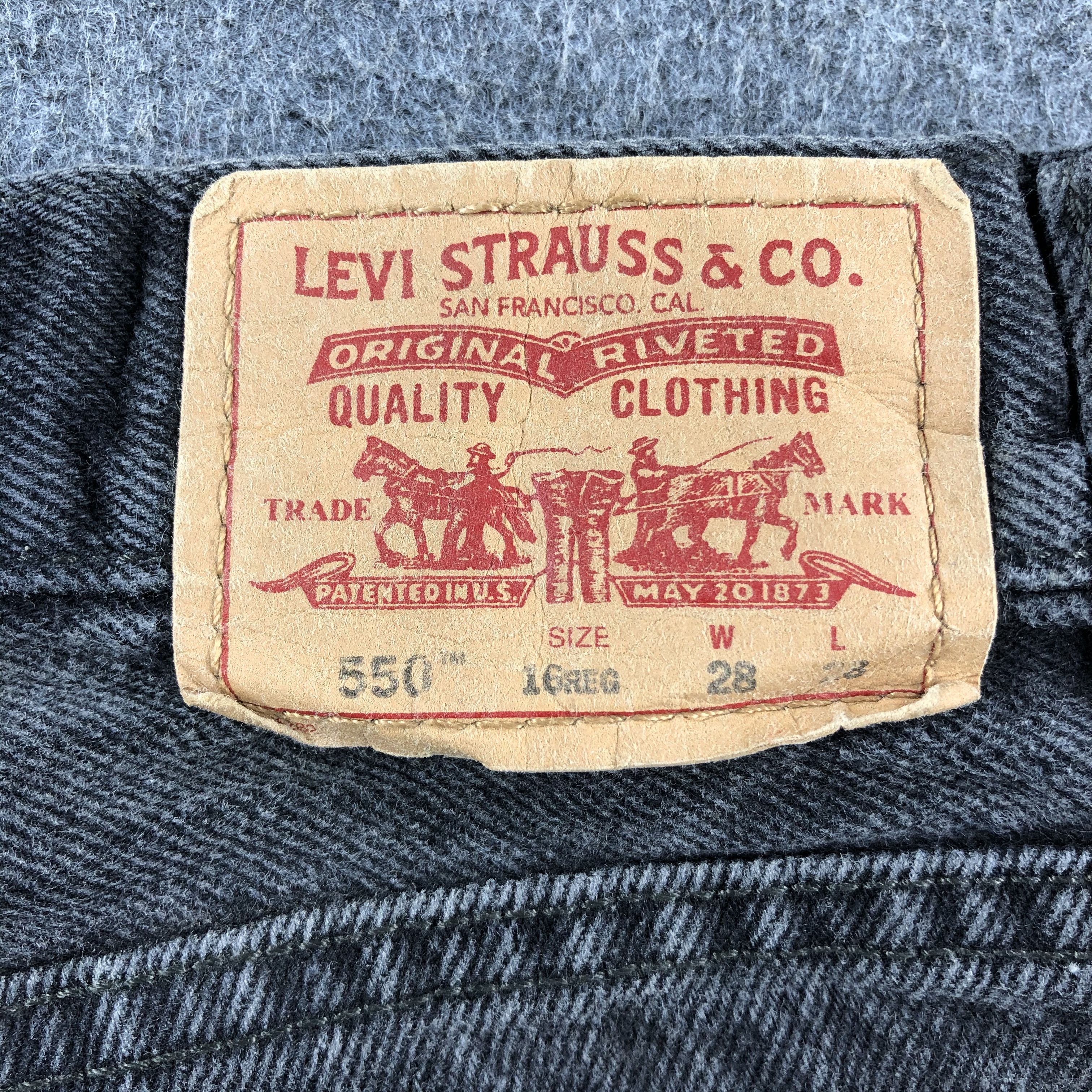 Levi's Vintage Faded Black Levis 550 Jeans-J2444 Size US 30 / EU 46 - 5 Thumbnail