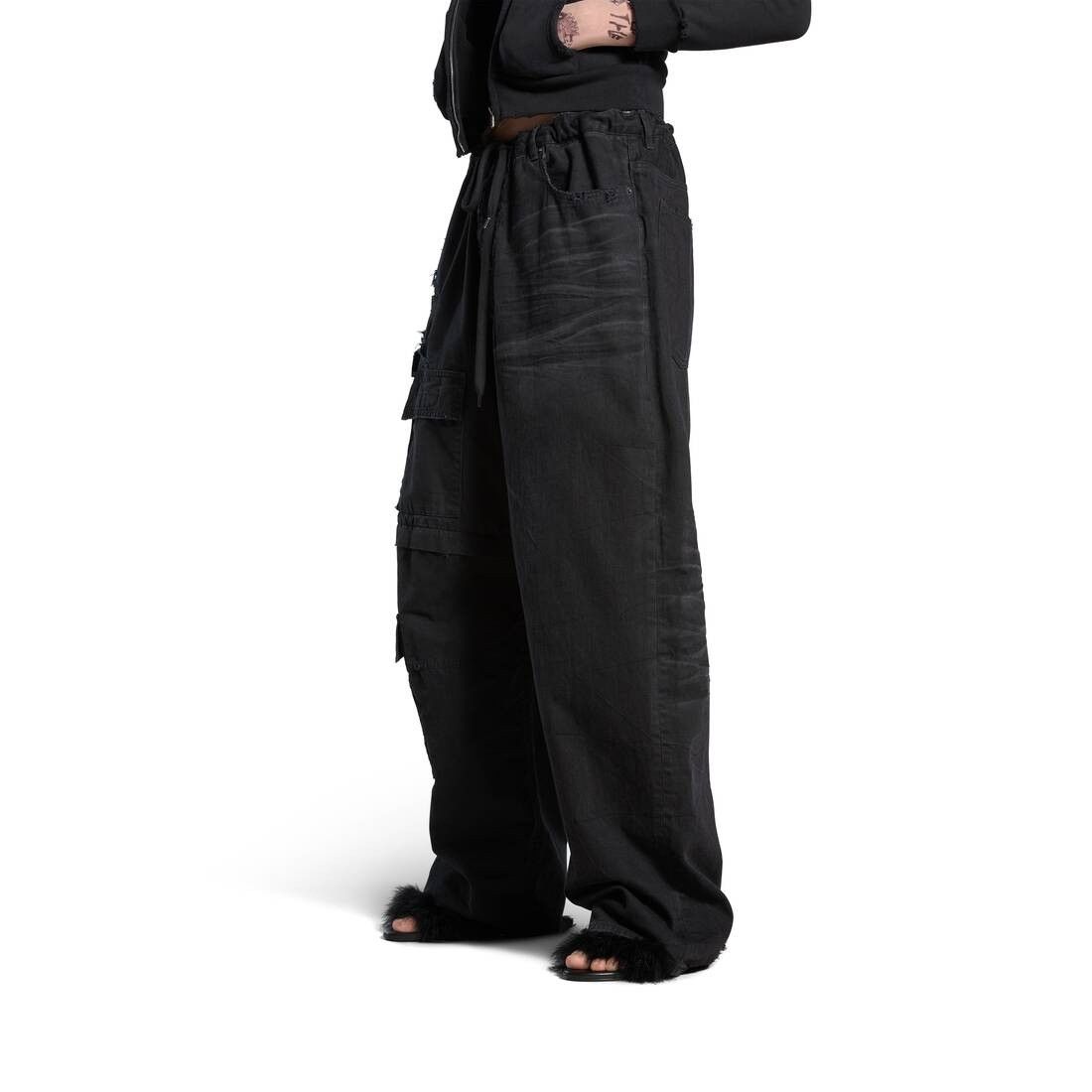 Balenciaga o1srvl11e0925 Hybrid Baggy Pants in Black Size US 34 / EU 50 - 5 Thumbnail