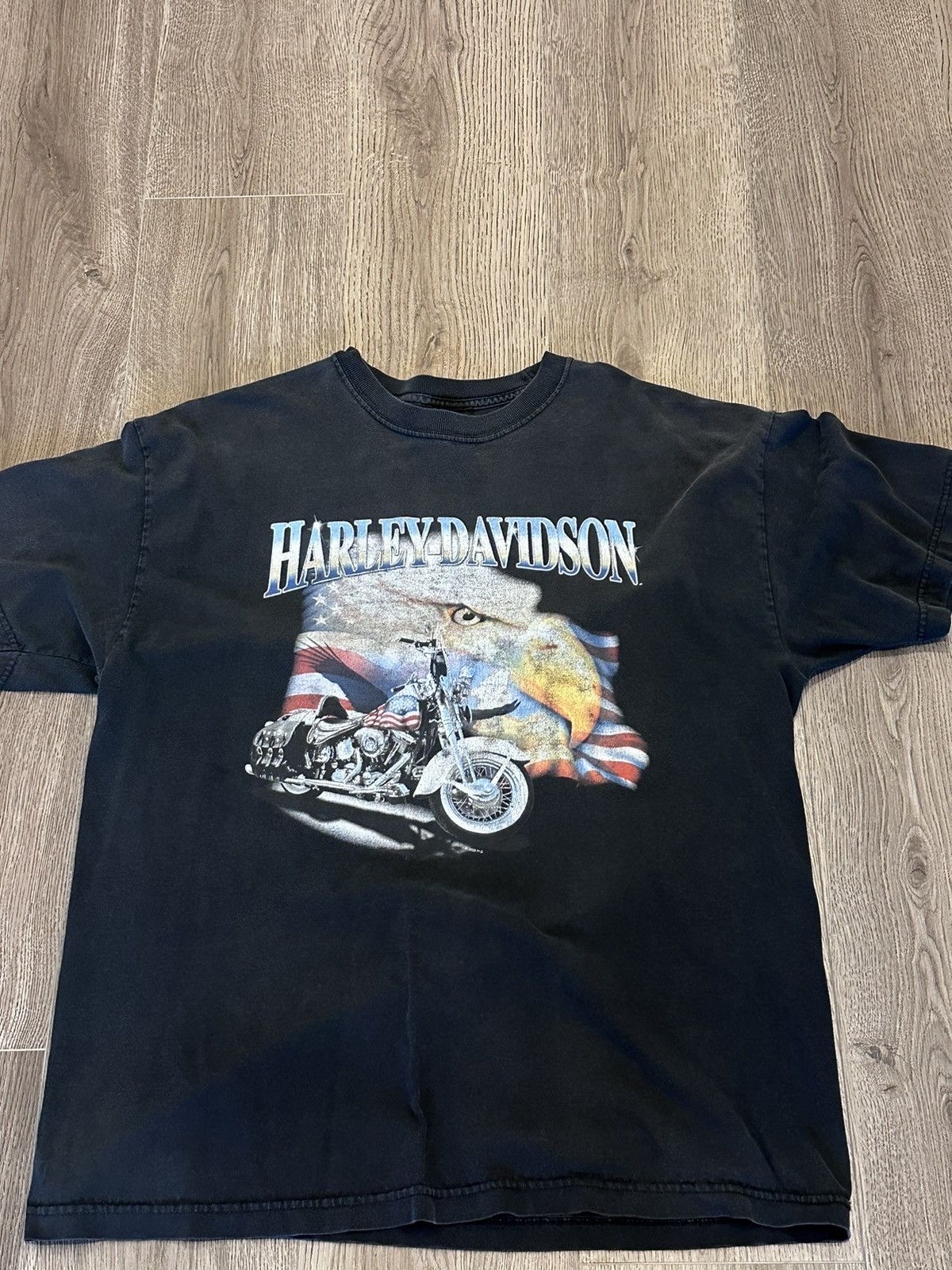 Harley Davidson RIDE OR FLY | VINTAGE HARLEY SHIRT Size US XL / EU 56 / 4 - 2 Thumbnail