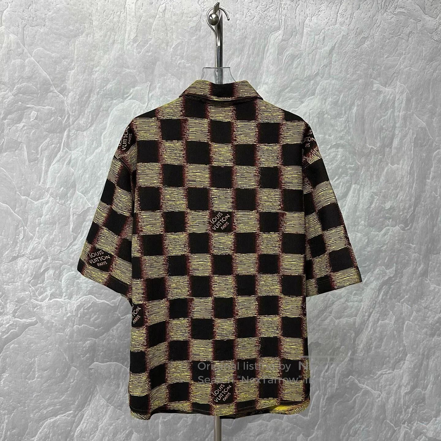Louis Vuitton louis vuitton black yellow checkered shirt. Size US XXL / EU 58 / 5 - 4 Thumbnail