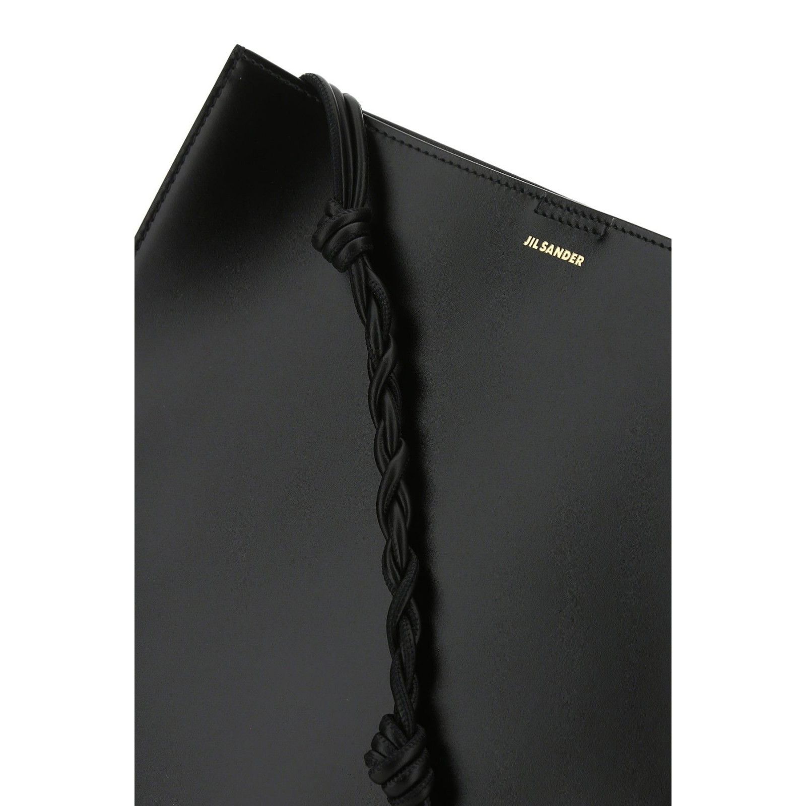 Jil Sander JIL SANDER Tangle Large Black Leather Shoulder Bag New Size ONE SIZE - 4 Thumbnail