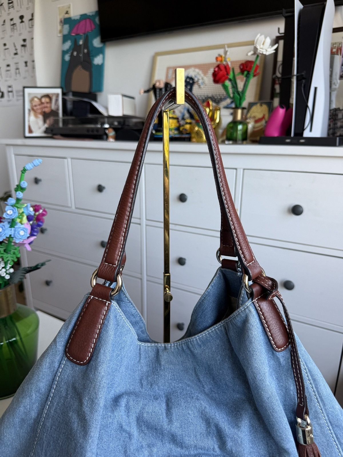 Designer × Gucci Gucci Soho denim shoulder shopper bag designer luxury archive Size ONE SIZE - 5 Thumbnail