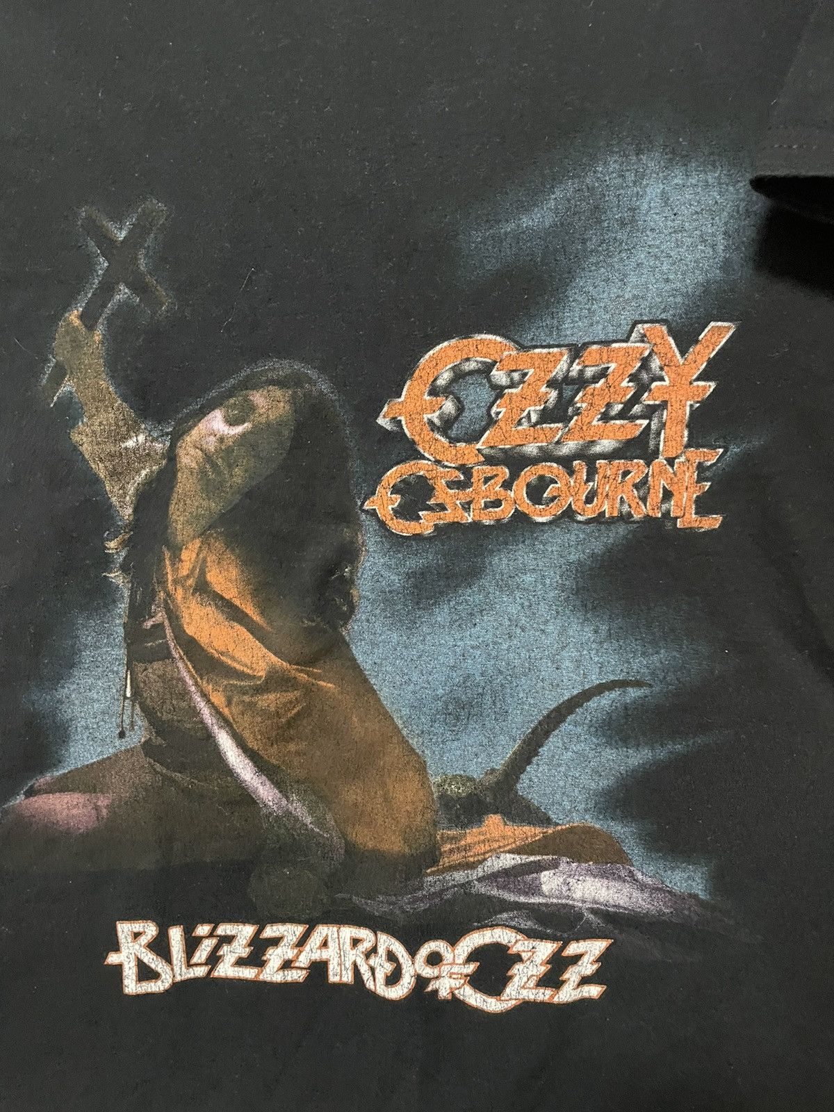 Band Tees Ozzy Osbourne Blizzard Of Ozz T-shirt Punk Rock Tee Size US M / EU 48-50 / 2 - 4 Thumbnail