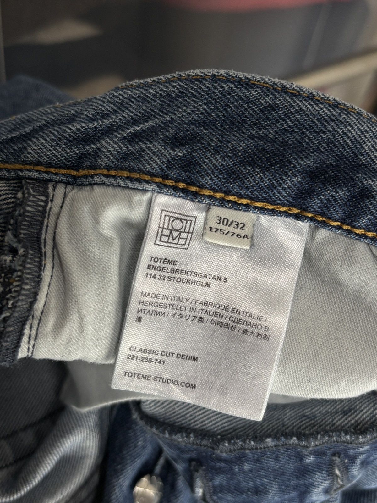 Toteme Toteme classic cut denim jeans straight pants Size 30" / US 8 / IT 44 - 9 Thumbnail