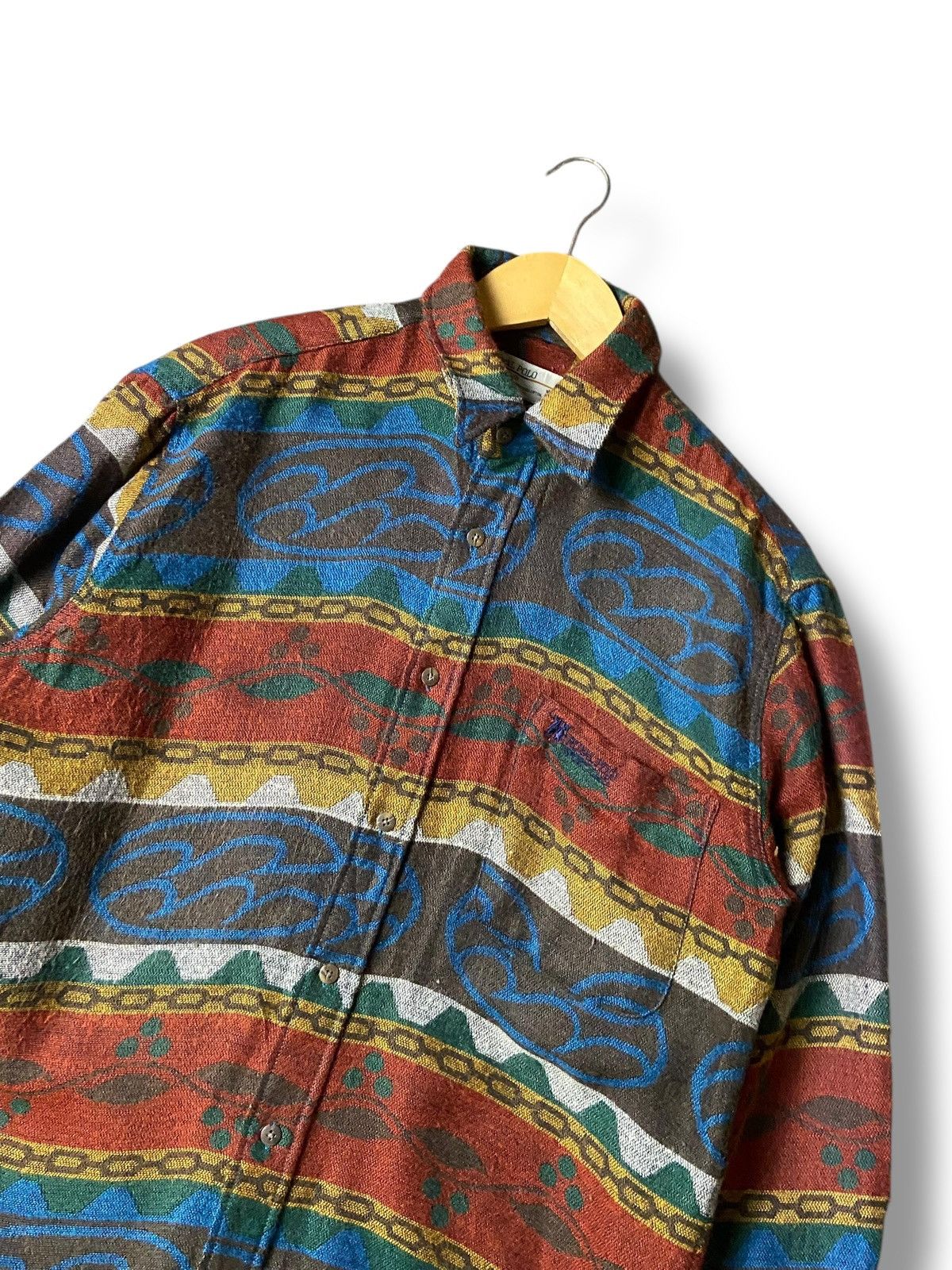 Japanese Brand × Vintage ROYAL POLO Sports Club Abstract Button up Shirt (125) Size US M / EU 48-50 / 2 - 4 Thumbnail