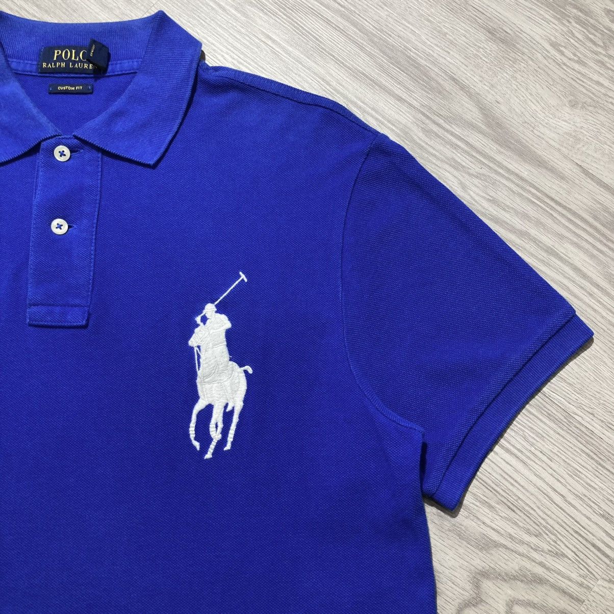 Polo Ralph Lauren Vintage Polo Ralph Lauren RLYC Polo T-shirt Royal Blue Size US M / EU 48-50 / 2 - 5 Thumbnail